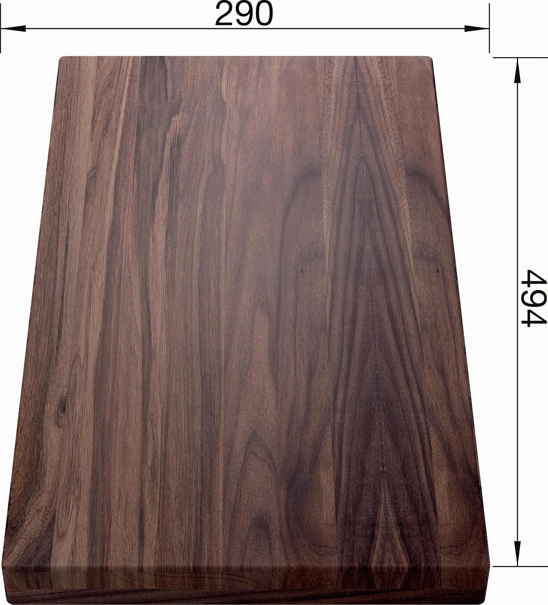 BLANCO Tagliere in legno, noce, 494 mm, 290 mm, 225331