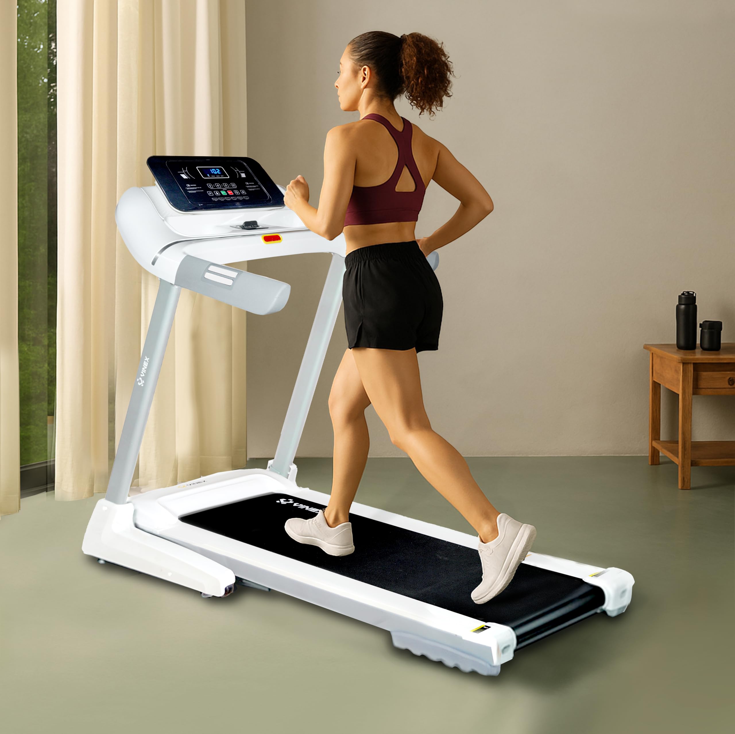 Vinex Luxury Treadmill - Ecos, Digital Display, Motorised Treadmill for Home Use, Max User Weight:90 kg, Foldable, Workout Programs, Speed Range: 0.8-12 Km/H-image-39