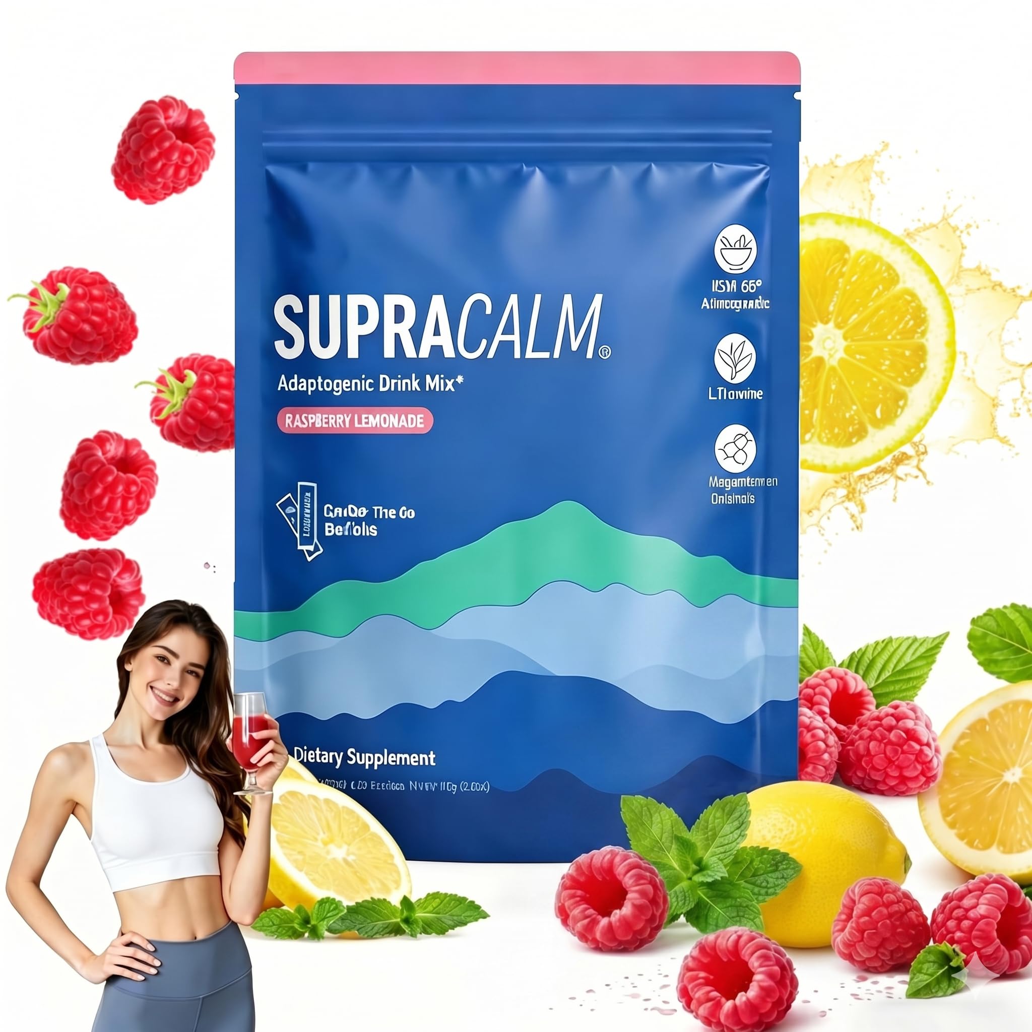 New Super Cortisol, Lot de 20 Supercalm Cortisol aura plus, Cortisol Super Calm, Poudres Naturelles de Cortisol, pour Relaxation et la Concentration, Pas de Sucre, unisexe