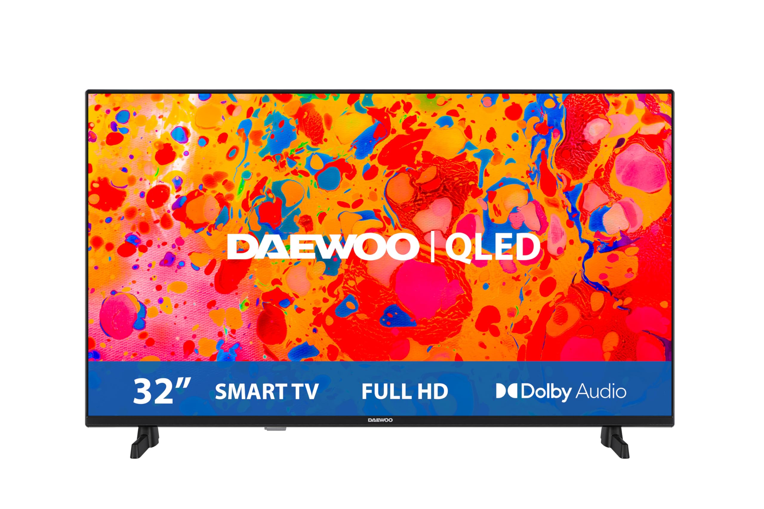 Daewoo 32DM65QV Smart TV 32-calowy QLED Full HD (HDR10, 1920 x 1080, bezramowy, Dolby Audio) Range 2025