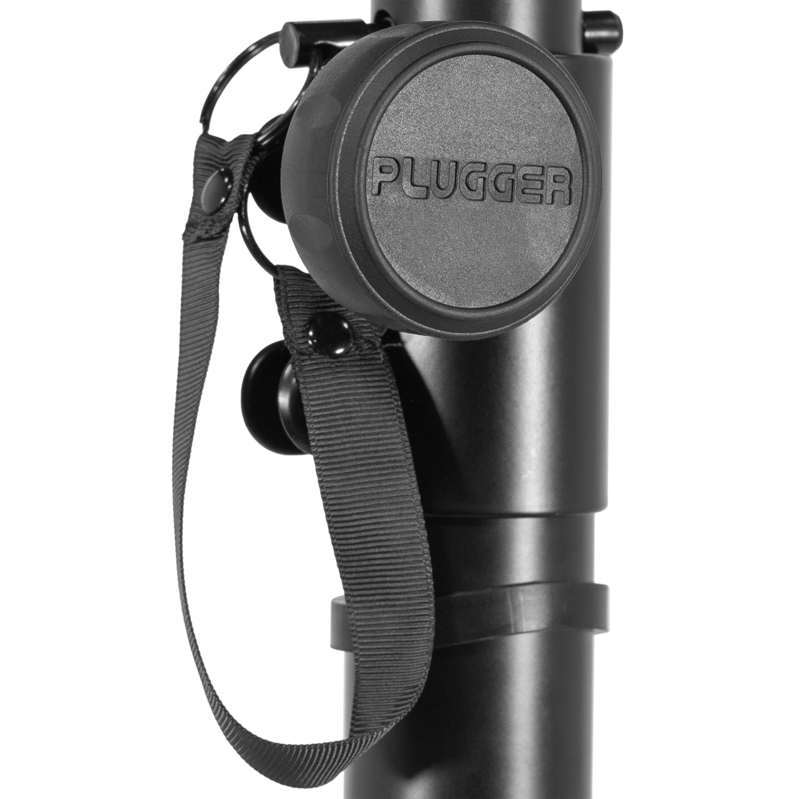 Plugger ST240 Combo – Stand Universel Enceinte et Pont d’éclairage, Tube Acier 35 mm, Base Lourde 16,8 kg, Hauteur réglable de 110 à 240 cm, Sacs de Transport Inclus.