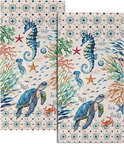 Miniatura 68 de Giwawa Juego de 2 toallas de mano de ciervos del bosque, toallas de mano de animales salvajes, toallas suaves para la cara de los invitados