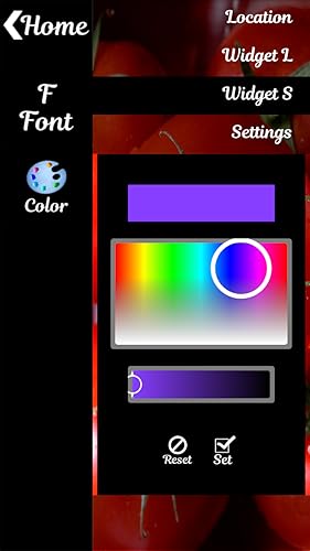 Widget de relógio de tomate macio