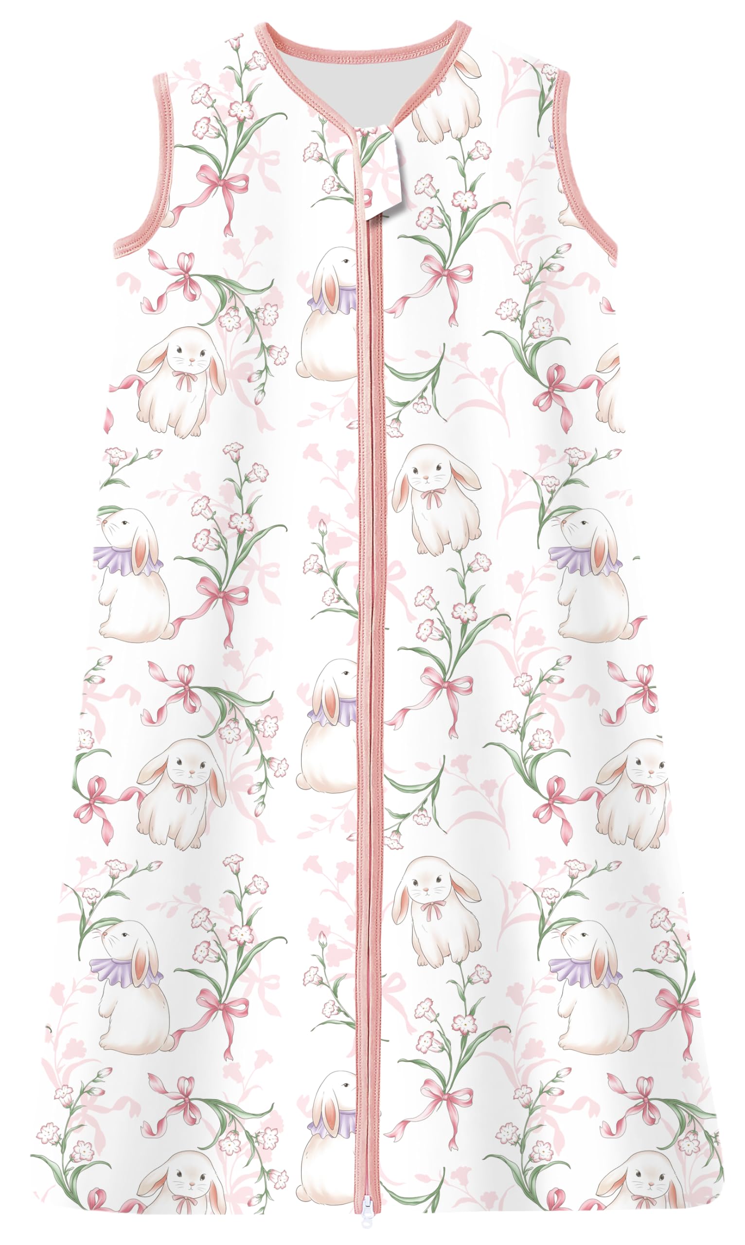 Chilsuessy 2er Pack Sommerschlafsack 1 Tog Baby Schlafsack Kleine Kinder Schlafanzug ohne Ärmel für Sommer und Frühling 100% Baumwolle