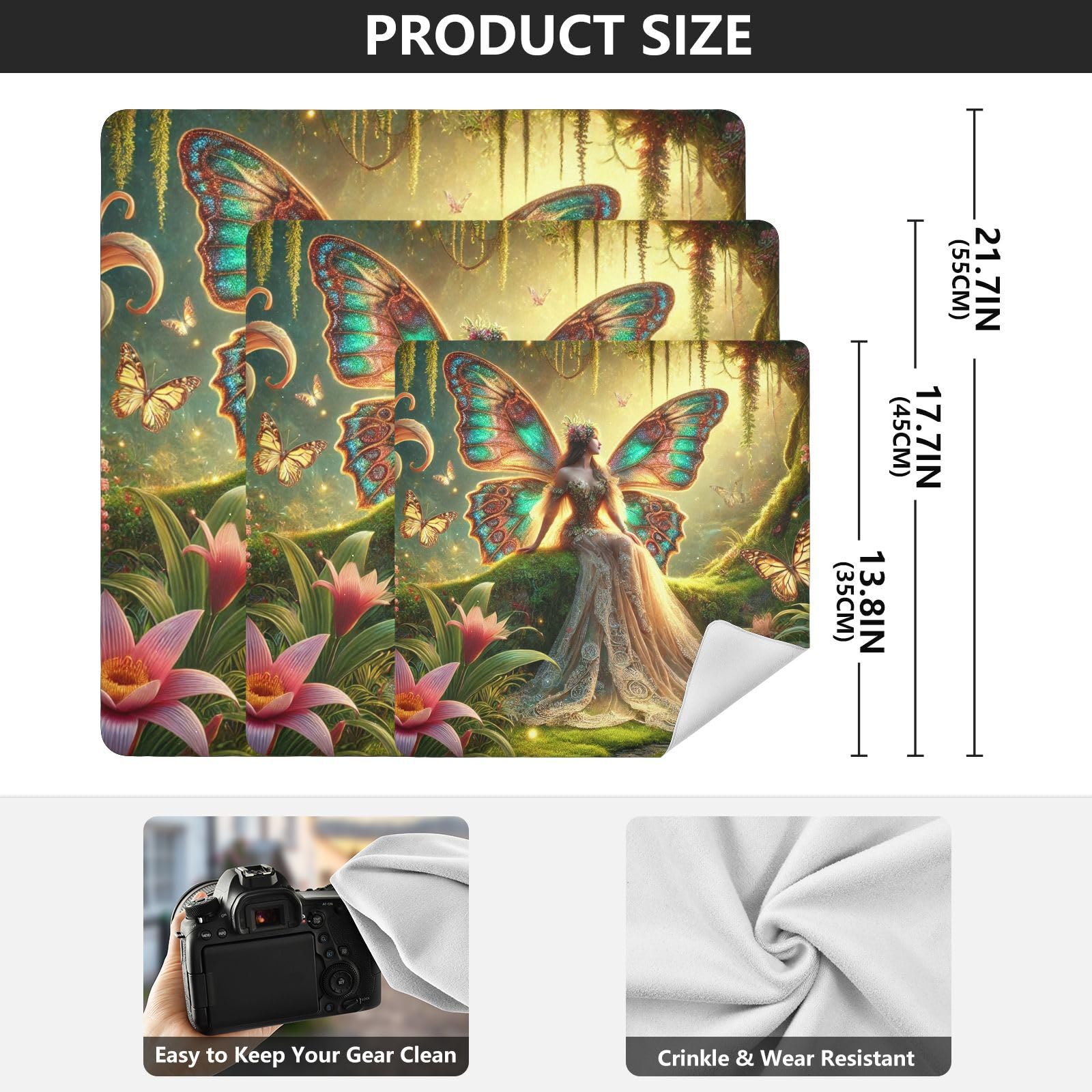 Joko Ivery Butterfly Fairy Golden Self-adhesive Cloth 17.7