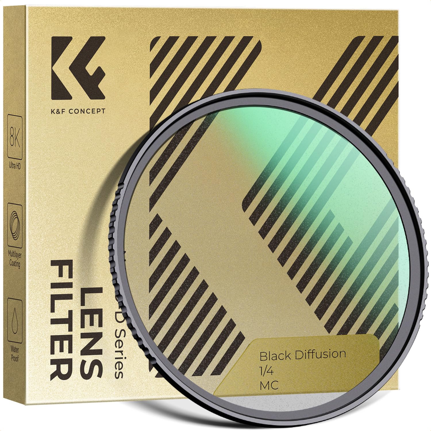 Amazon | K&F CONCEPT 67mm ブラックミスト1/4フィルター ソフト