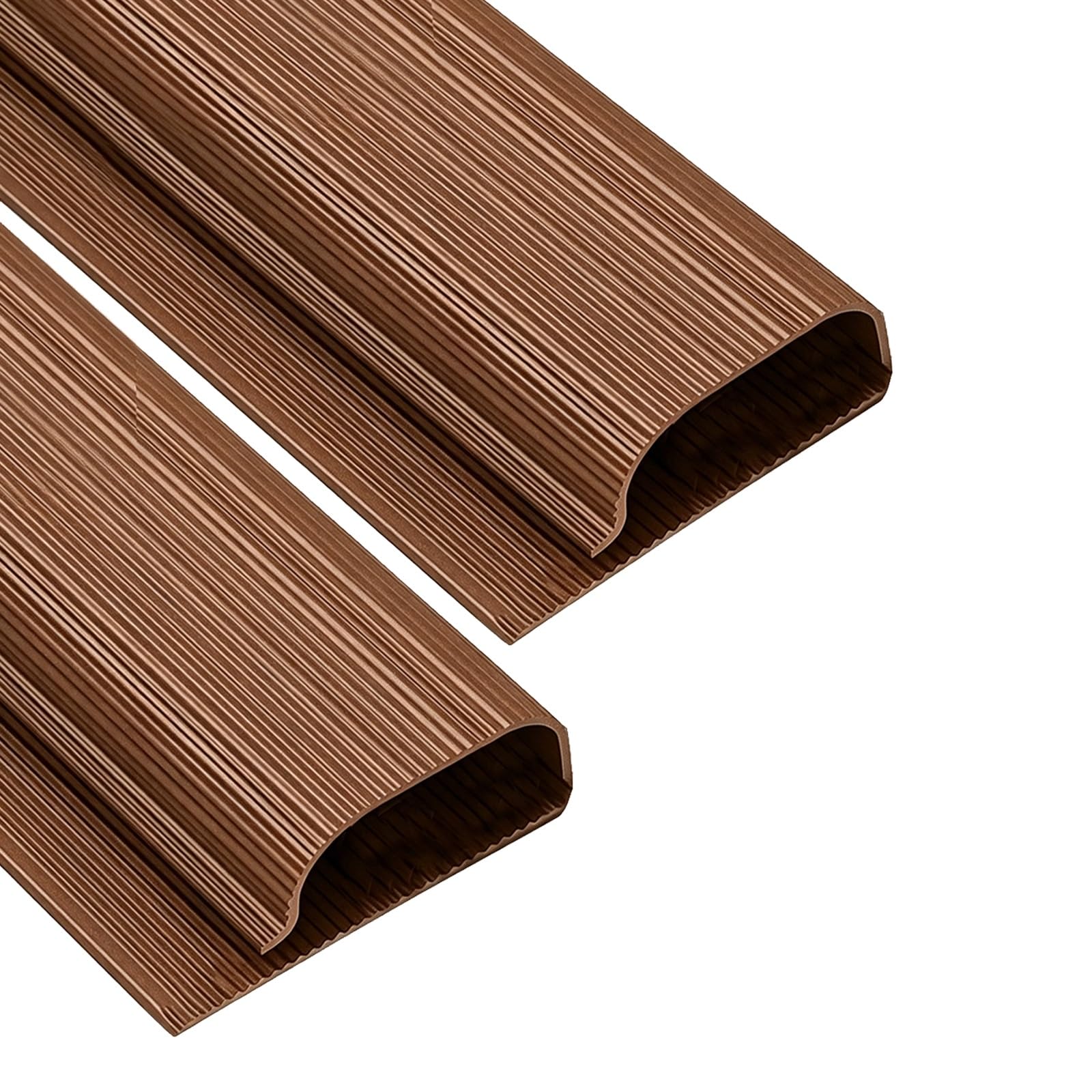 Zestaw 2 Sztuk Organizer do Kabli pod Biurko 40x6cm System Zarządzania Przewodami do Domu i Biura(Brown)
