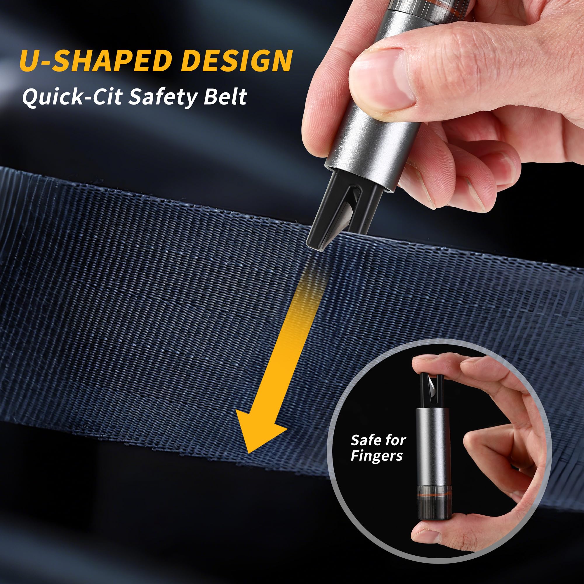 2-in-1 Nothammer Mit Gurtschneider - TÜV Geprüft Für Auto & Bus