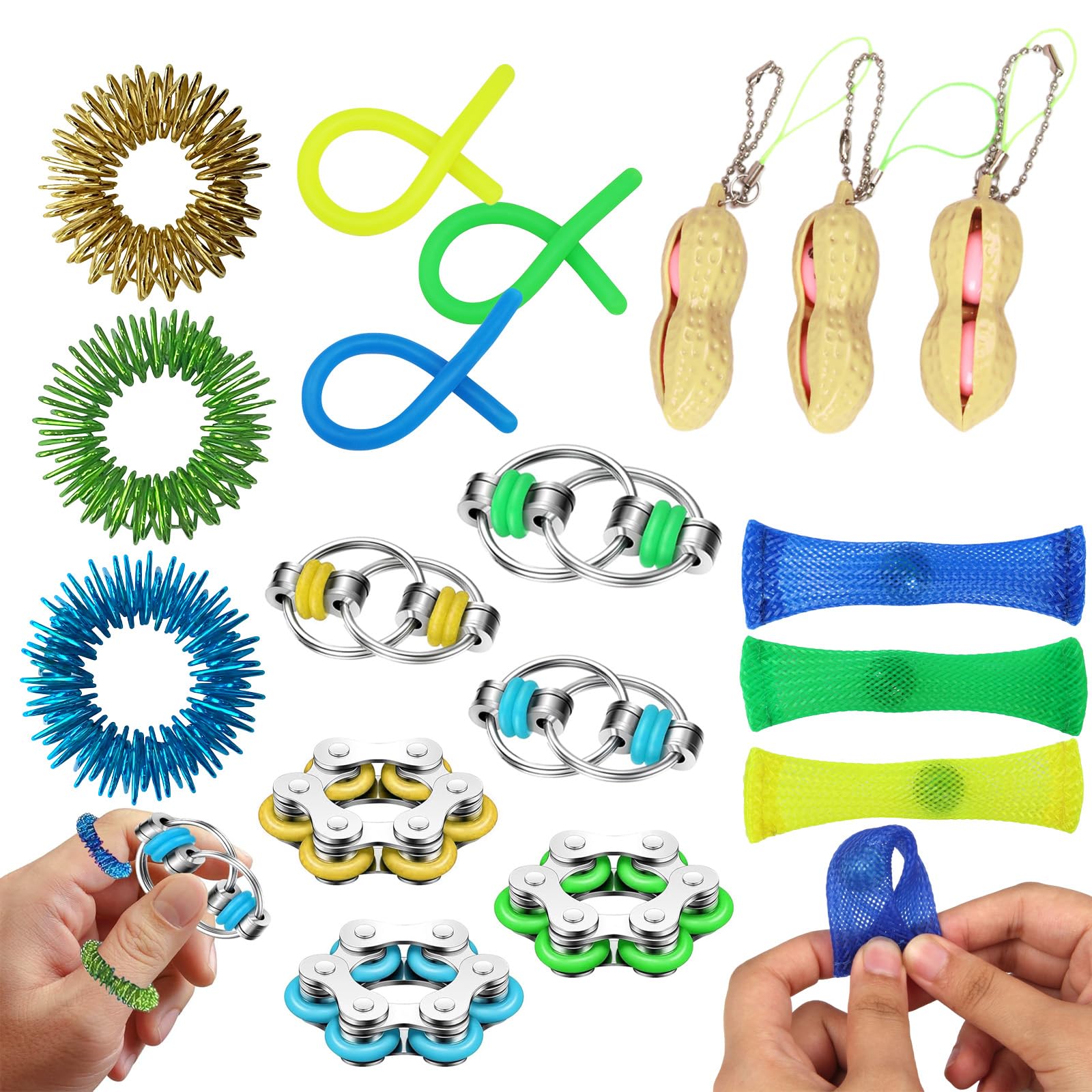 Echehi Magnete Fidget Toys - 2 Stück, Tragbare Stressabbau Spielzeuge Für Erwachsene & Kinder