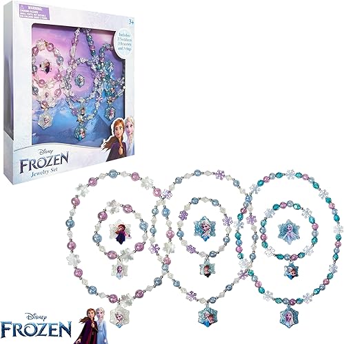 Miniatura 15 de LUV HER Girls Jewelry Set - Dress Up Toy Jewelry Box Set with Bead Necklaces, Bracelets, and Rings - Frozen Play Accessories - Ages 3+