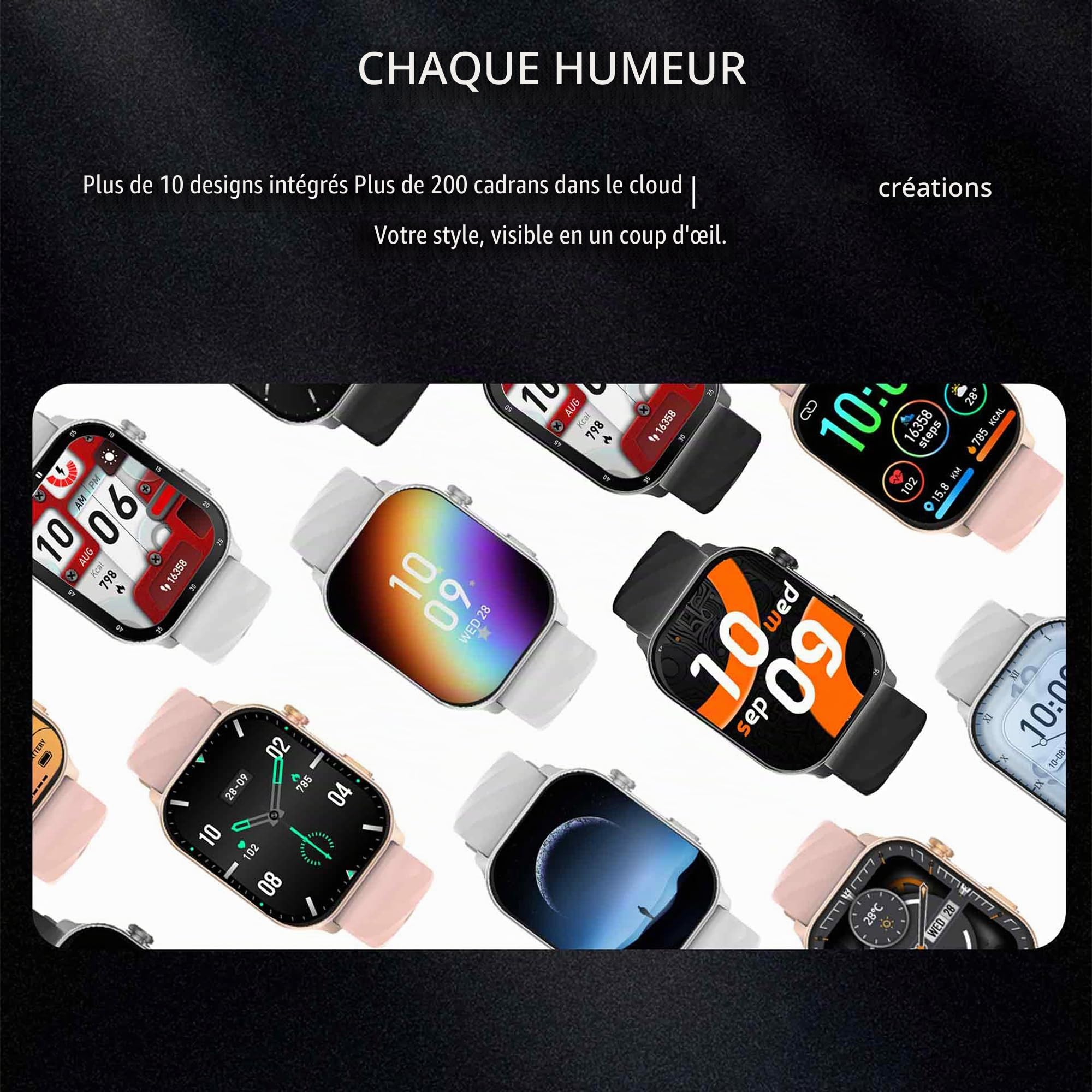 2,01" AMOLED Montre Connectée Femme avec Appel Bluetooth 5,2/Numérotation, Smartwatch Compatible Samsung Huawei Android iOS Podometre GPS Partagé Montre 123 Sports Cardiofrequencemetre (Argenté)