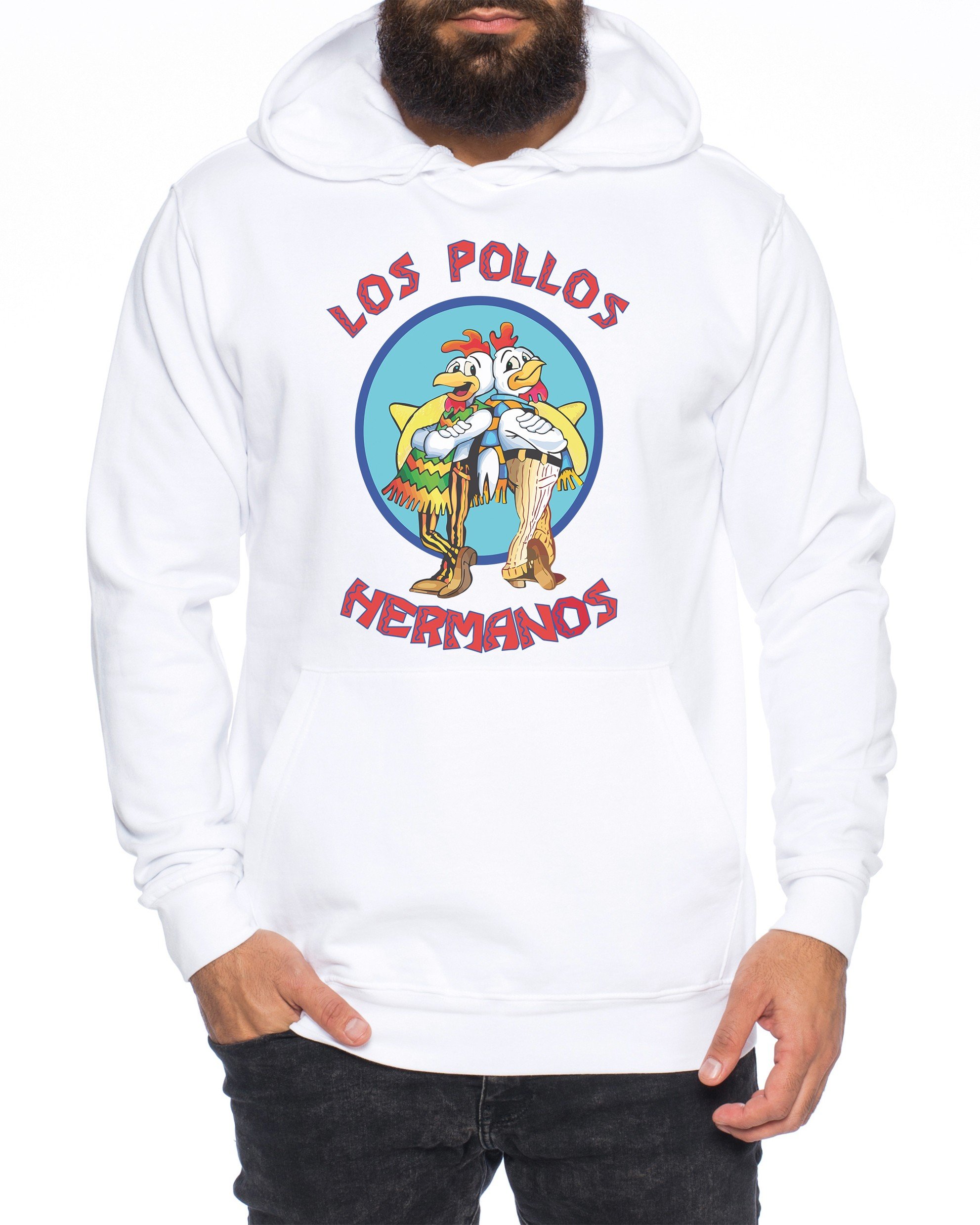 WhyKiki Los Pollos Breaking Walter Crystal Felpa con Cappuccio da Uomo Bad Meth White TV Serie