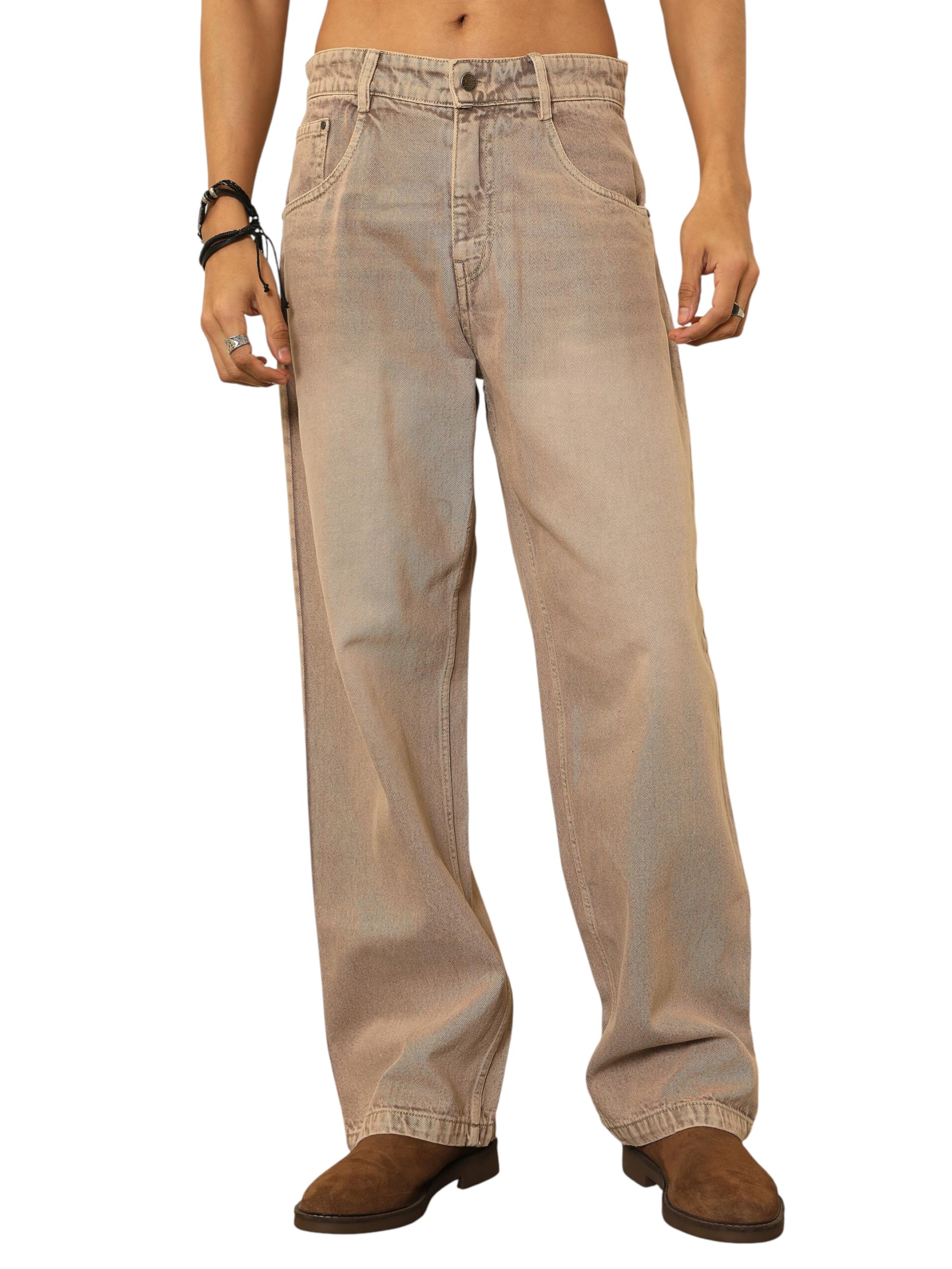 mascln sassafras Men's Whisker Wash Basic Relax Fit Jeans-picture-14