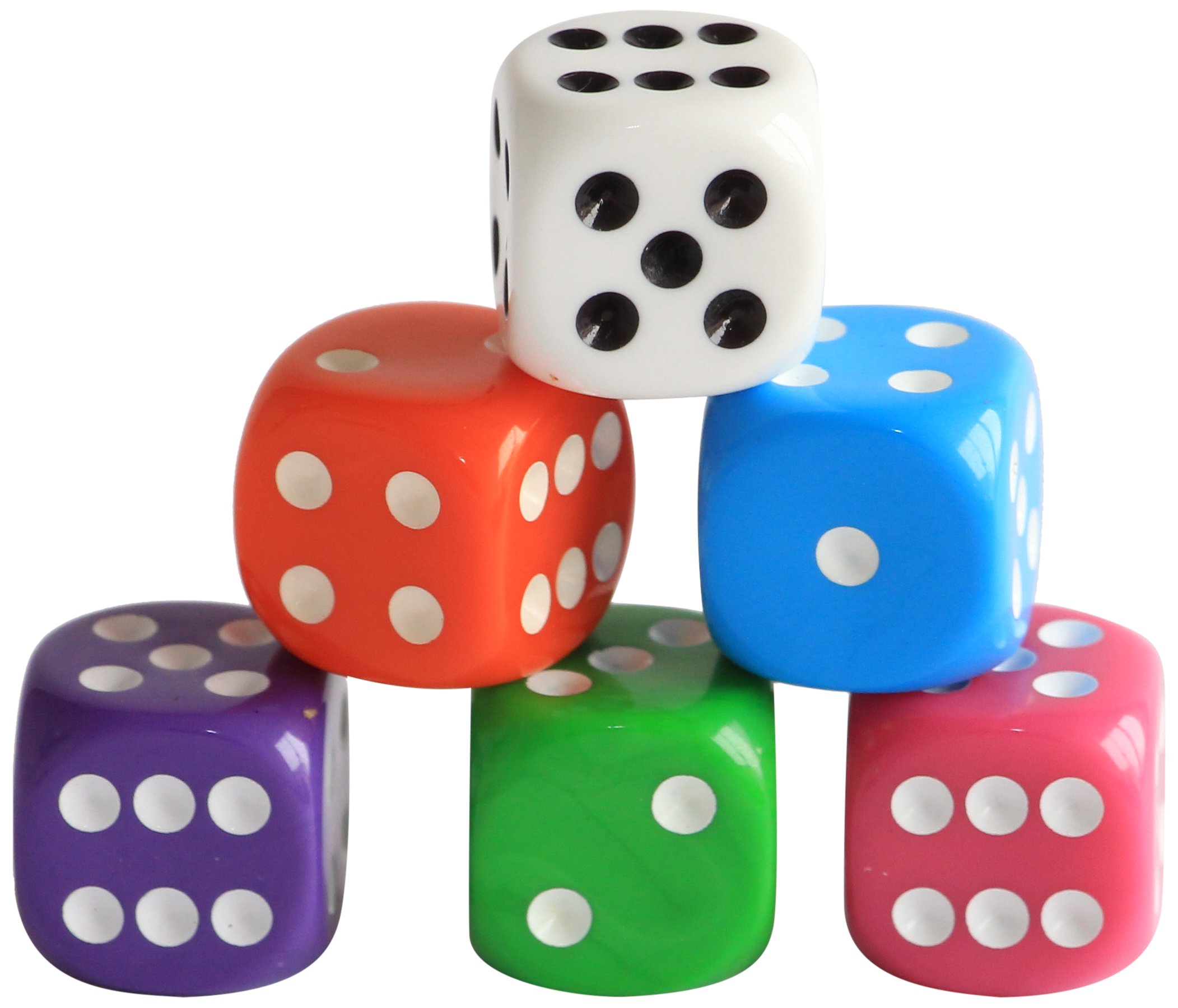 Weiblespiele 05155-1 Lot de 100 dés en Acrylique uni 2 en boîte 16 mm