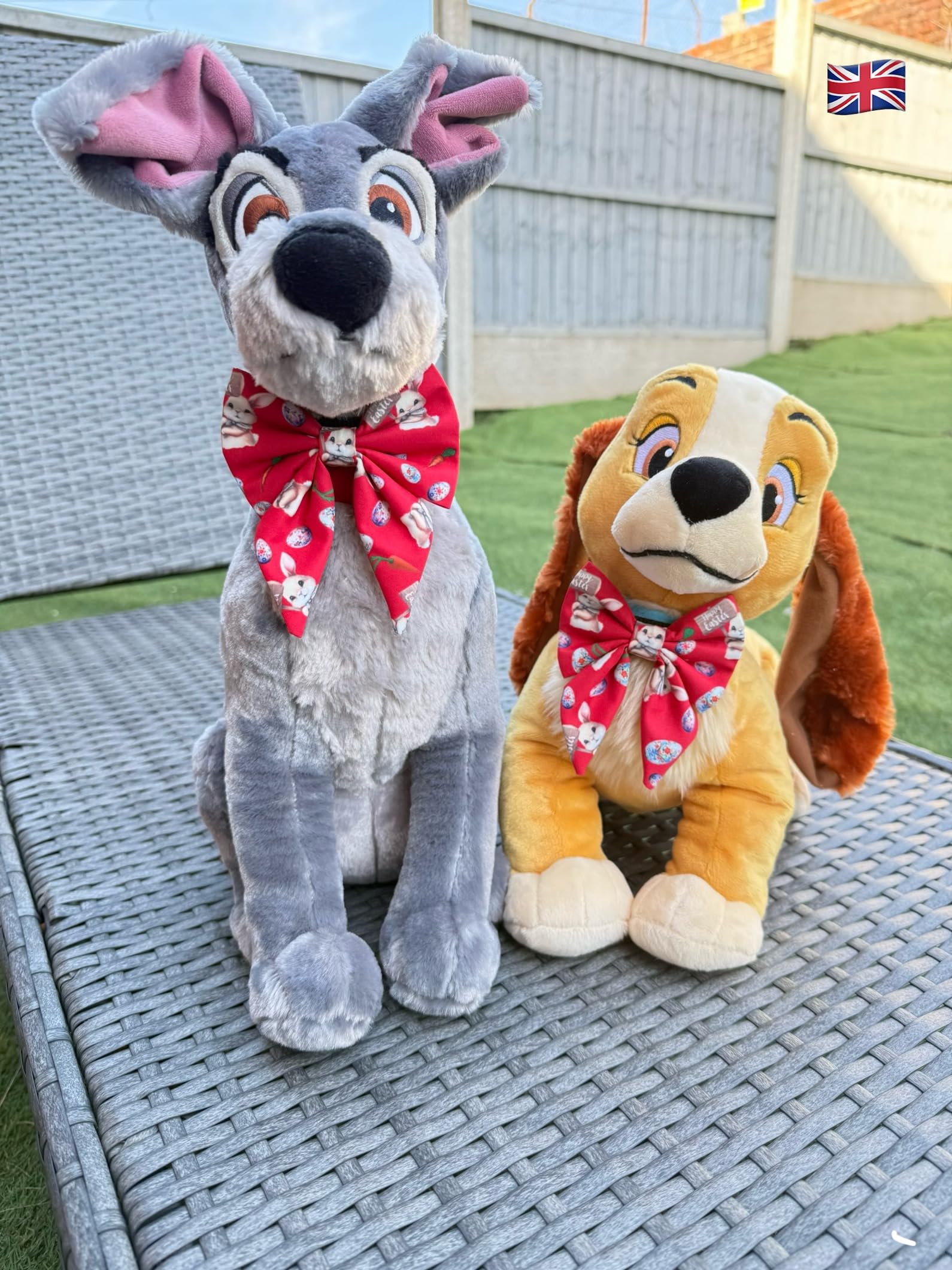 New Dogs Bow Tie Bowtie Sailor Easter Rabbit EGGS carrots RED Elastic Band ACCESSORY UK (Happy Easter Large) - Image 3