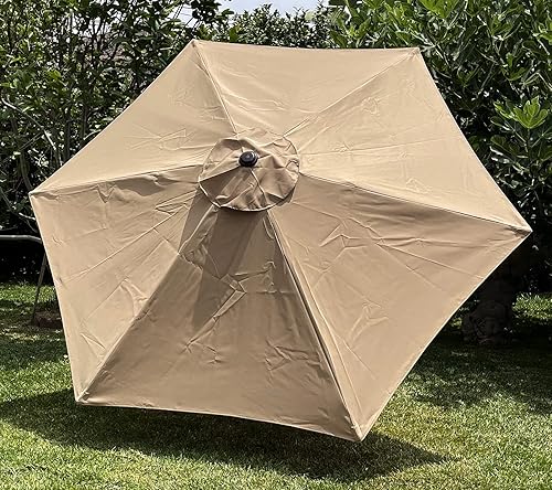 Miniatura 2 de BELLRINO DECOR - Toldo de repuesto fuerte y grueso para paraguas de 9 pies y 6 varillas (solo toldo)