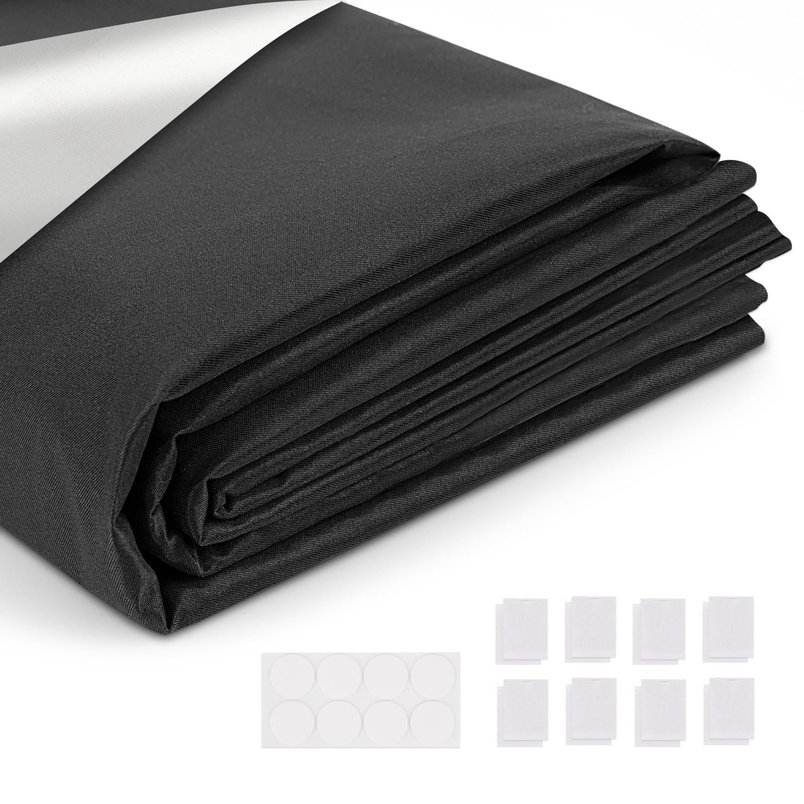 Dachfenster Verdunkelung Fenster Rollo Verdunkelung 300x145cm Schwarz tragbares Verdunklungsrollo Verdunkelungsrollo ohne Bohren Verdunkelungsfolie Verdunklungsstoff 100% Blickdicht