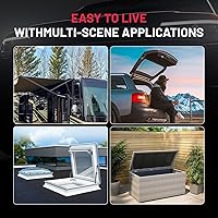 Vista 57 de BDFHYK C16-17796 20 inch 110Lbs/490N Gas Struts Shocks Lift Support for are Leer Camper Shell Topper Rear Window, Truck Bed Cover, Cabinet lid Door