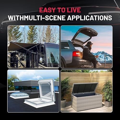 Miniatura 57 de BDFHYK C16-17796 20 inch 110Lbs/490N Gas Struts Shocks Lift Support for are Leer Camper Shell Topper Rear Window, Truck Bed Cover, Cabinet lid Door