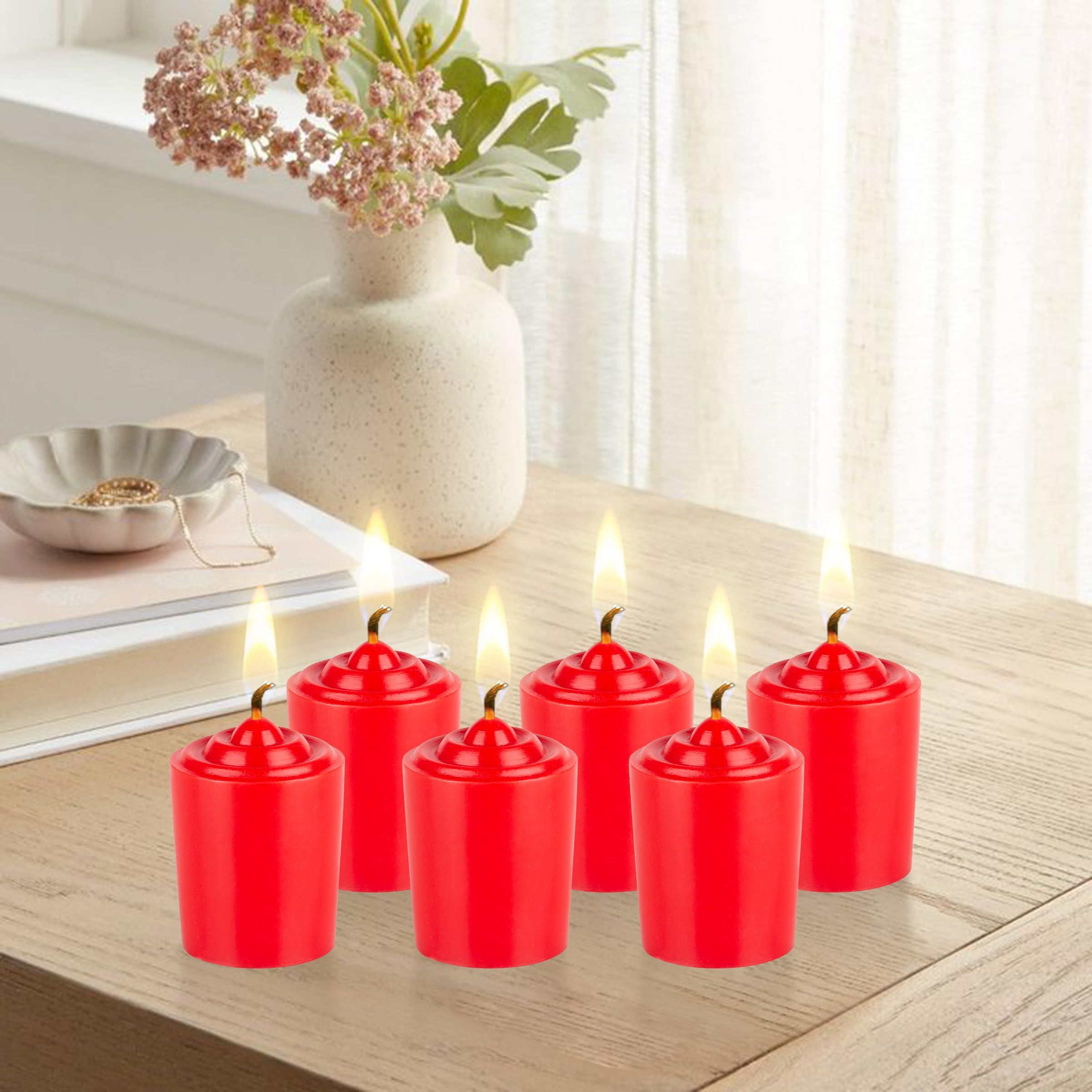 4-Pack Scented Votive Candles - 15 Hour Burn Time - Choose From 19 Beautiful Scents - Paraffin Wax