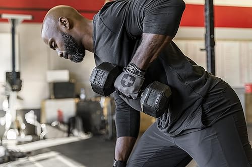 Miniatura 5 de Harbinger Guantes de levantamiento de pesas Shield Protect para hombre, talla L, color negro