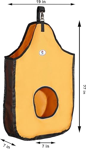 Miniatura 3 de Majestic Ally 1200 D - Bolsa de alimentación de heno para caballos, ovejas con ribete reflectante, reduce los residuos, viene con red de heno de 36