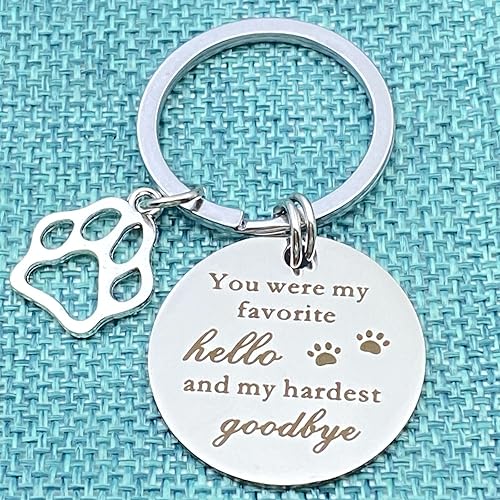 Miniatura 2 de Llavero de recuerdo de perro y gato, regalo conmemorativo, joyería para amantes de perros, gatos, familia, pérdida de condolencias de mascotas,