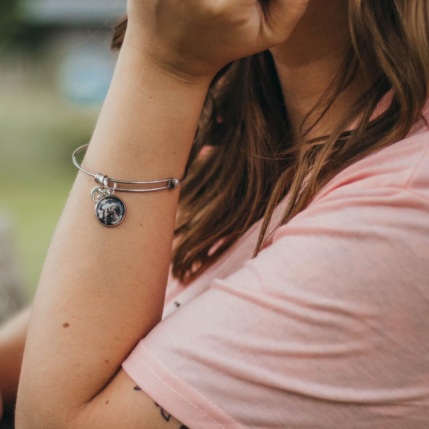 Sonogram Bracelet- Ultrasound Jewelry- Ultrasound Bracelet