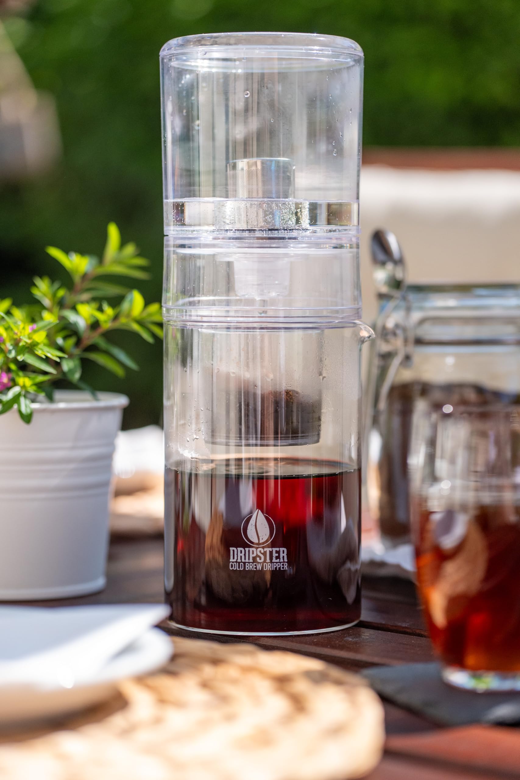 DRIPSTER Cold Brew Dripper 2 en 1 Cafetière à café froide 600 ml 4 tasses