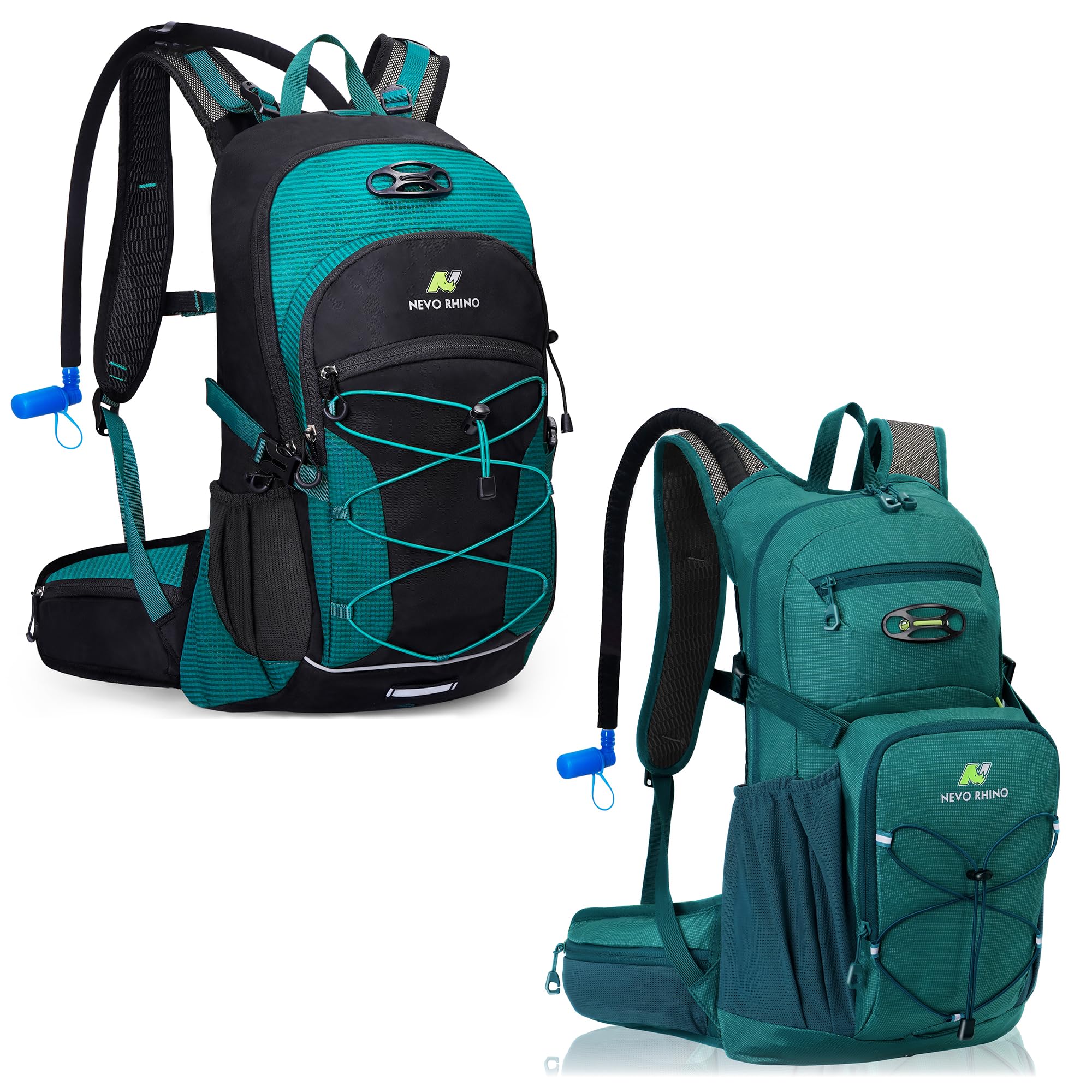 20L +18L hiking water backpack with 2- 3L Water Bladder - High Flow Bite Valve - Hydration Backpack with Storage, Insulation Hydration Day Rucksack for Hiking Cycling, Hiking, Ski, Snow for Men, Women