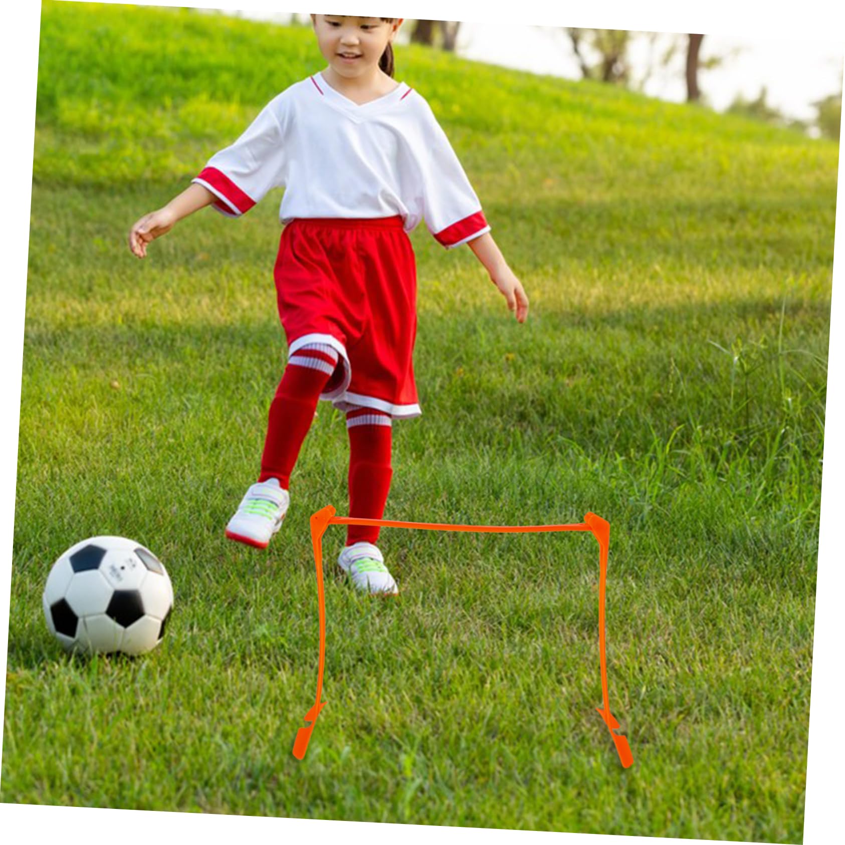 LIOOBO Soccer Hurdle Training for Boys and Girls 3-Level Adjustable Plastic Speed Hurdle Boys and Girls Agility Aid