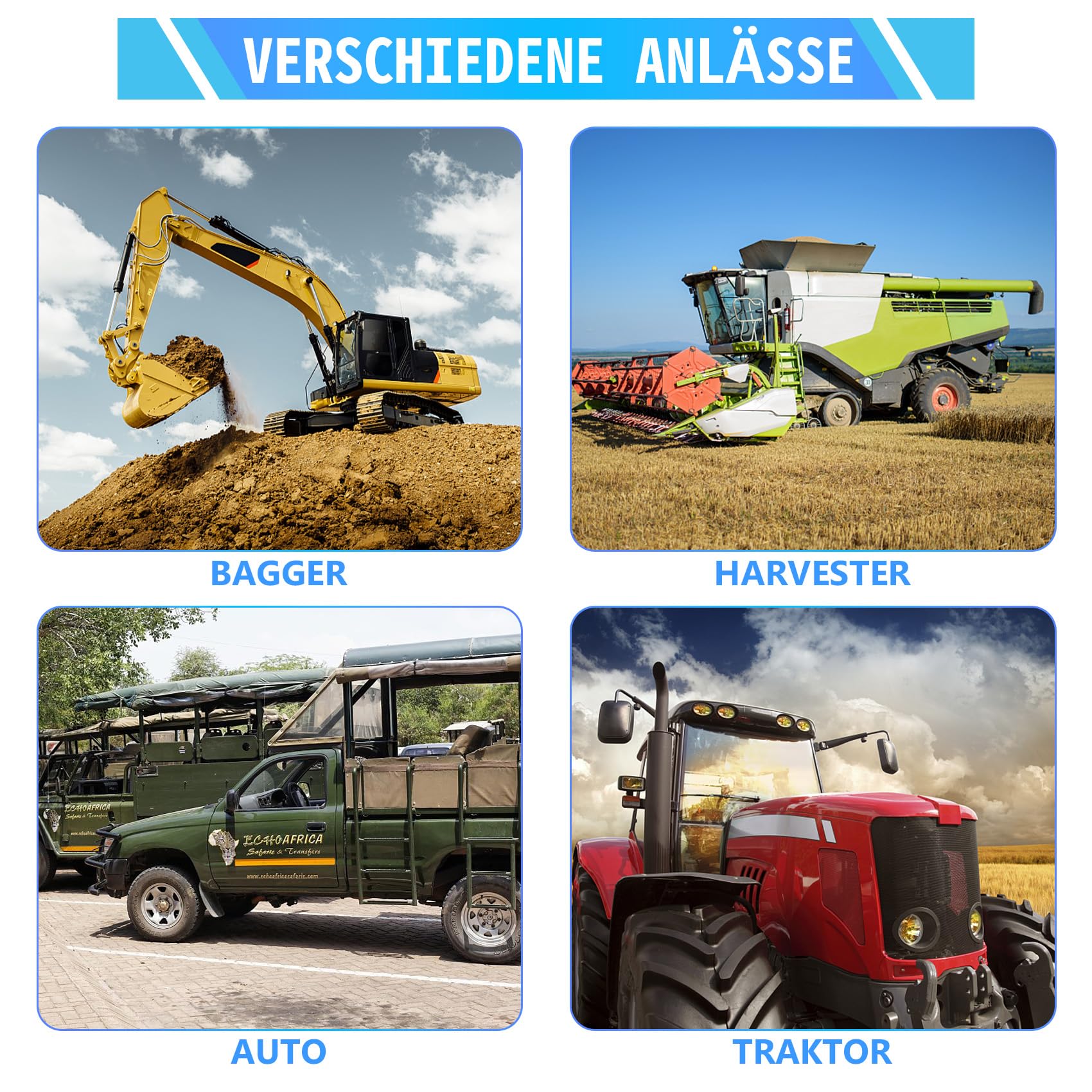 Fettpressenkupplungen, 9-teiliges Schnellverbindungs-Fettzubehör-Set mit Fettpressenspitzen,12" Schlauch Fettpresse Kupplung und Aufrolltasche, Ideal für Alle Arten von Fettpressen