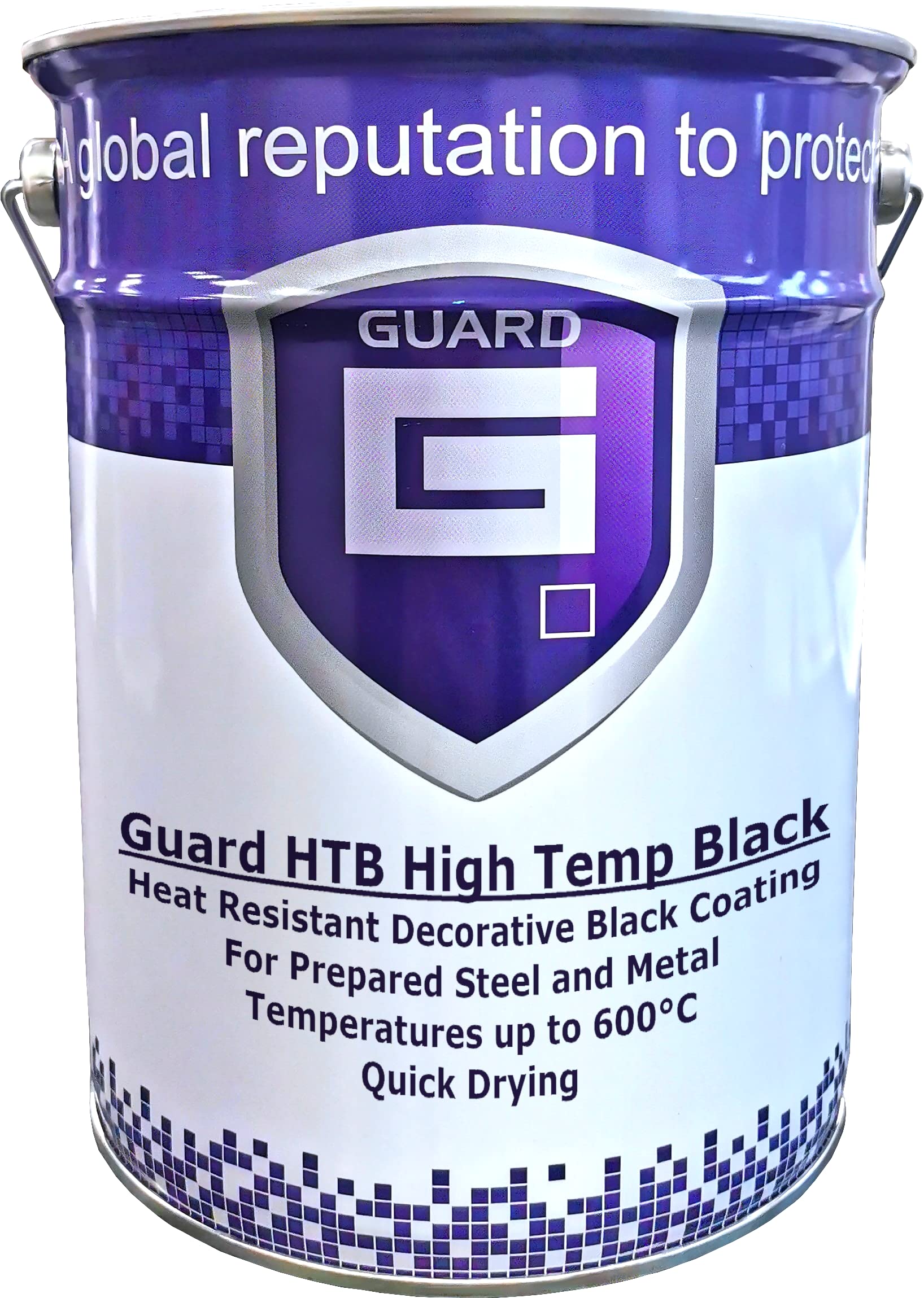 Guard Stove Log Burner Fireplace Fire Pit BBQ Paint Heat Resistant Up To 600C (Black, 1 Litre)