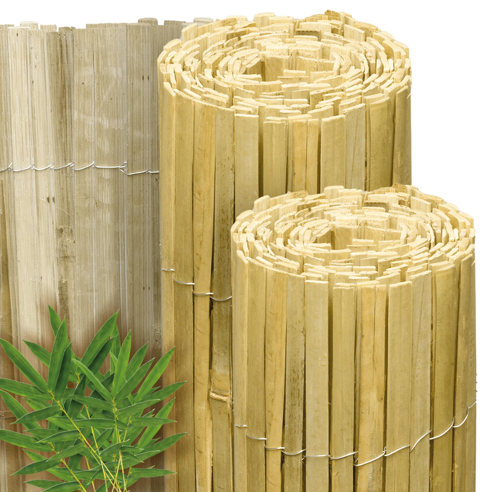 Sol Royal Hell Glnzender Split Bambus Sichtschutz 150x600 cm  Sichtschutz  Bambus Zaun Bambusmatte Gartensichtschutz Balkon Sichtschutzzaun   Natursichtschutz Witterungsbestndig B33 : Amazon.de: Garten