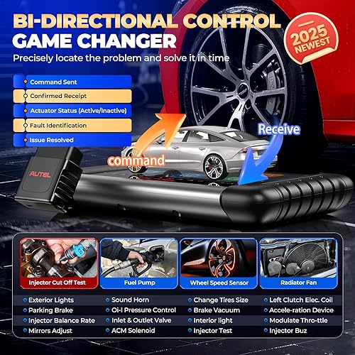 Miniatura 5 de Autel MaxiCheck MX808S-TS, 2023 US Ver of MaxiCOM MK808S-TS MK808Z-TS, Android 11 TPMS Programación Relearn Activate Tool, Bidireccional,