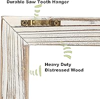 Vista 3 de CALIFORNIA CADE ELECTRONIC Decoración rústica de pared, marcos de madera de granero para ventana, decoración de habitación para el hogar o al aire