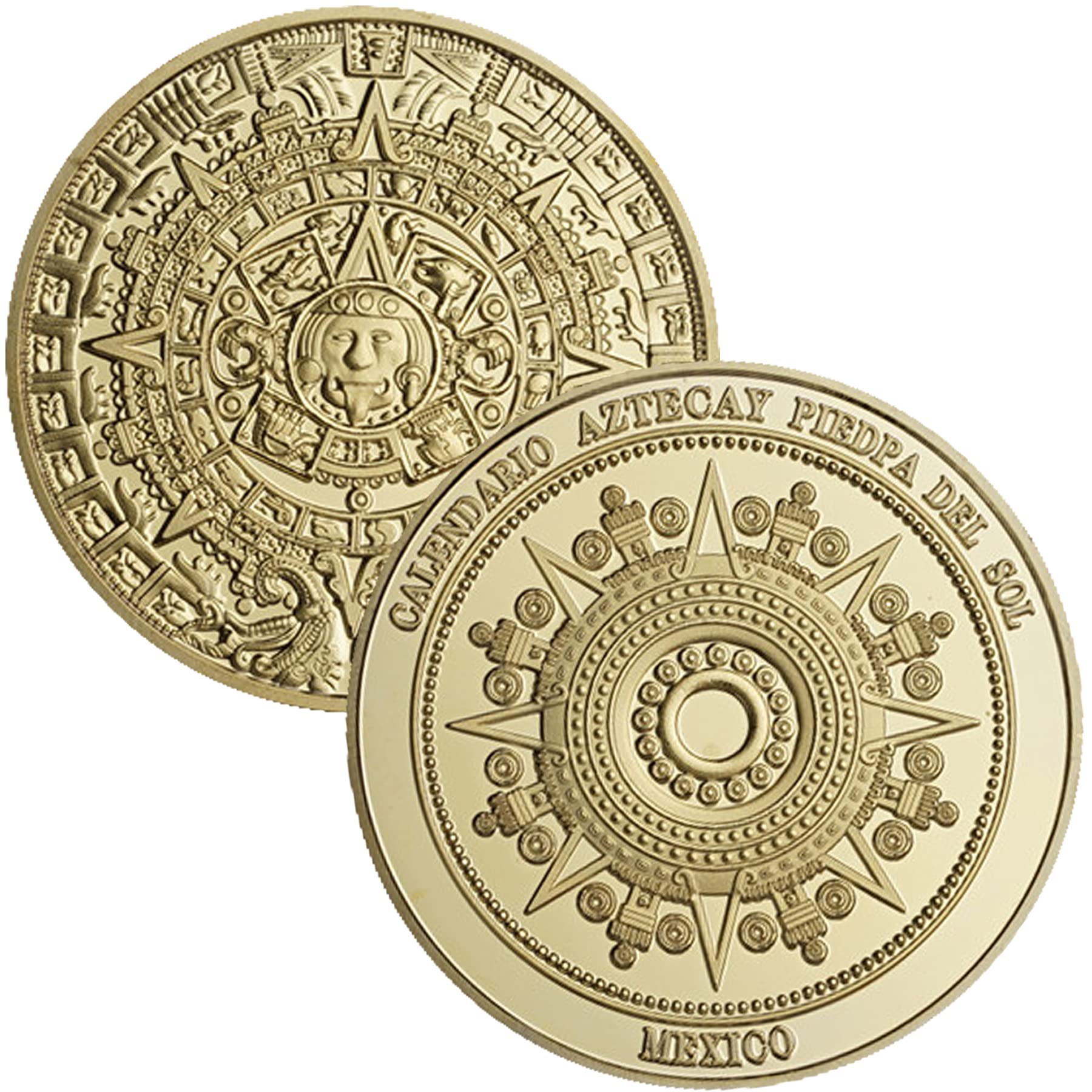 Yakin shop メキシコ マヤ アステカ カレンダー アート 予言 文化 チャレンジコイン Amazon.co.jp: メキシコマヤ