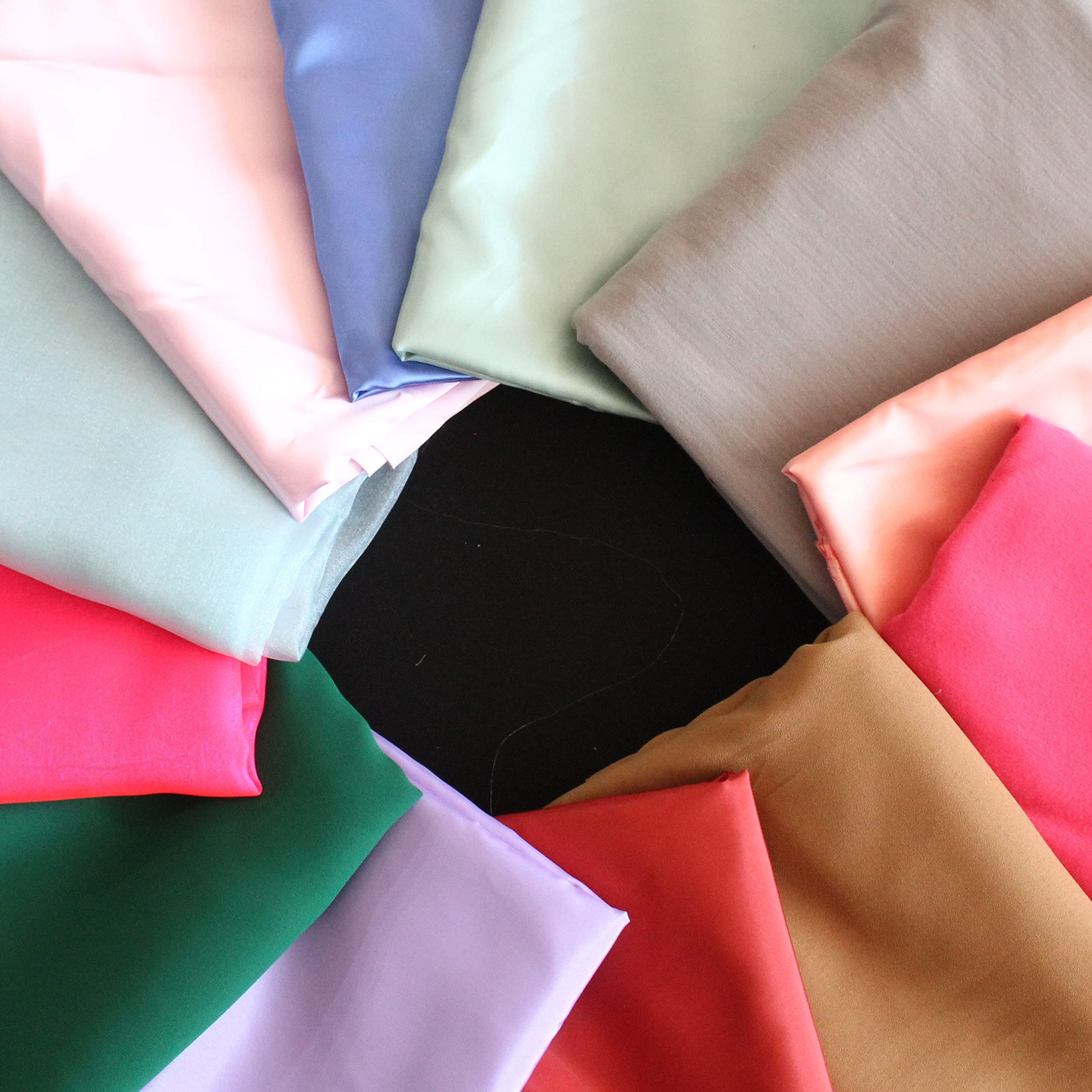30 Metre Mix Fabric Bundle Jersey Habotai Satin Organza Georgette Taffeta for Dressmaking Crafting DIY Projects by The Fabric Guys