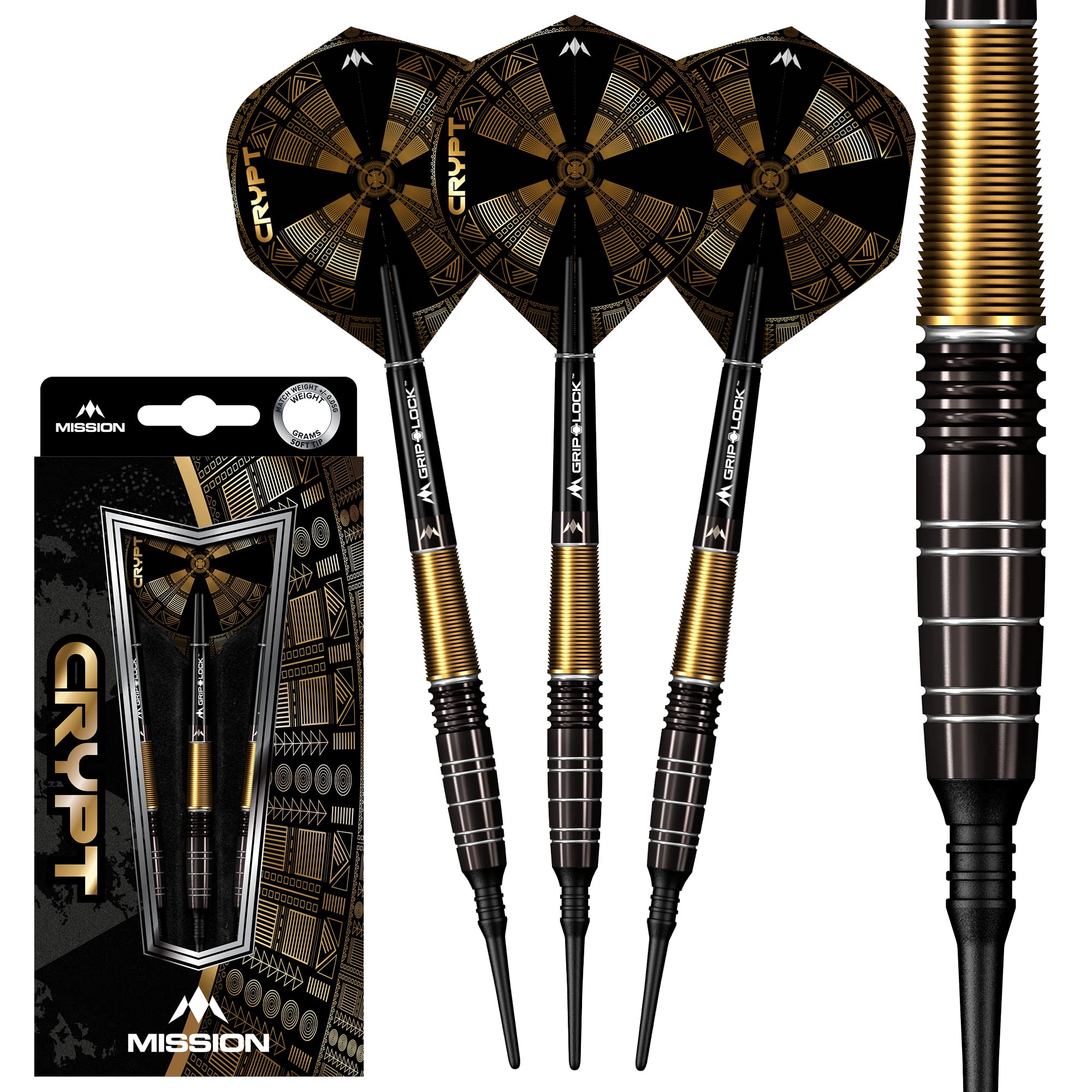 Mission Darts | Freccette Venom | Nero & Verde | Electro Plate | Set freccette punta morbida | 90% tungsteno | 20 g