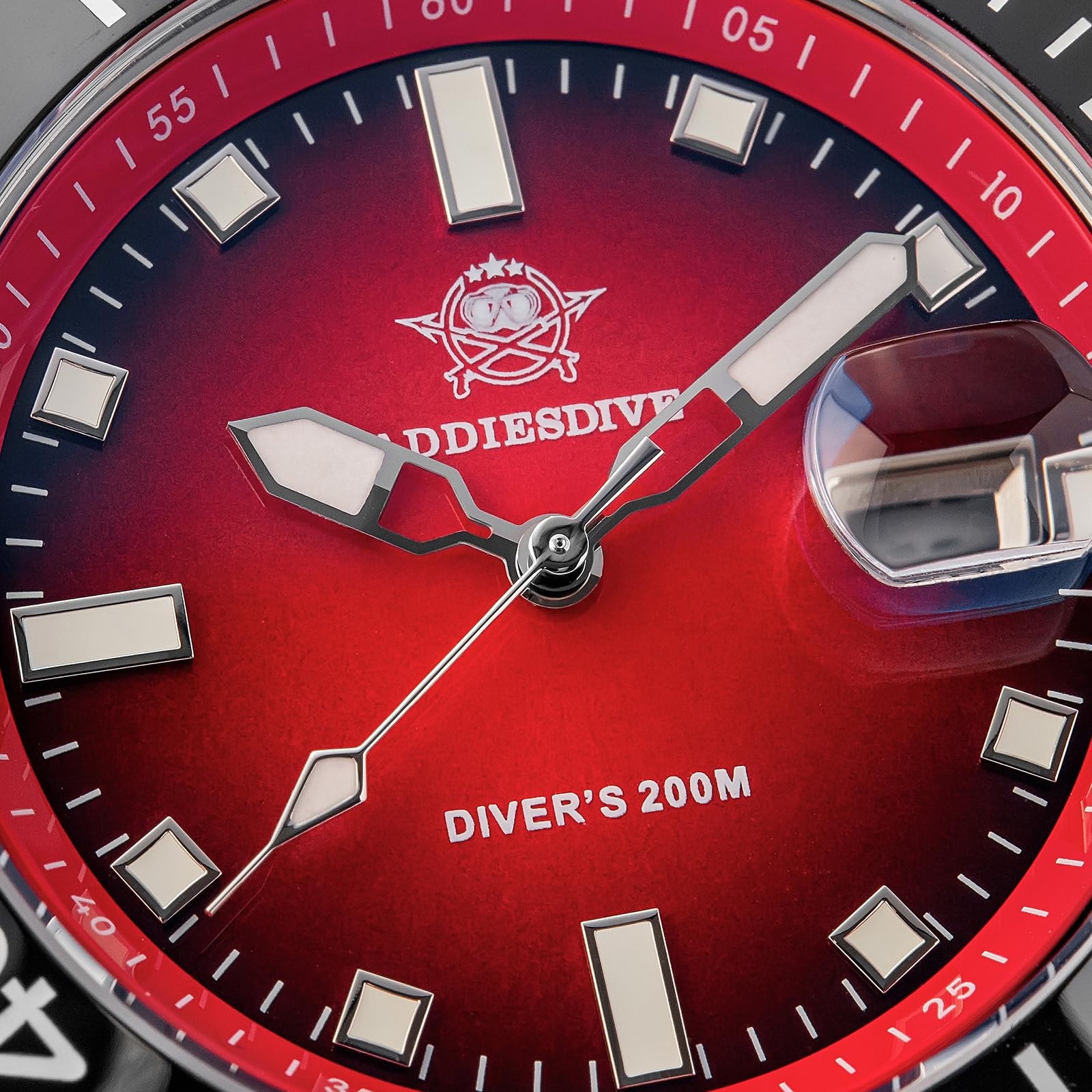 ADDIESDIVE 41mm taucheruhr Herren 200m BGW9 leuchtende Keramiklünette analoge Uhr Herren Mit Edelstahlarmband AD2089