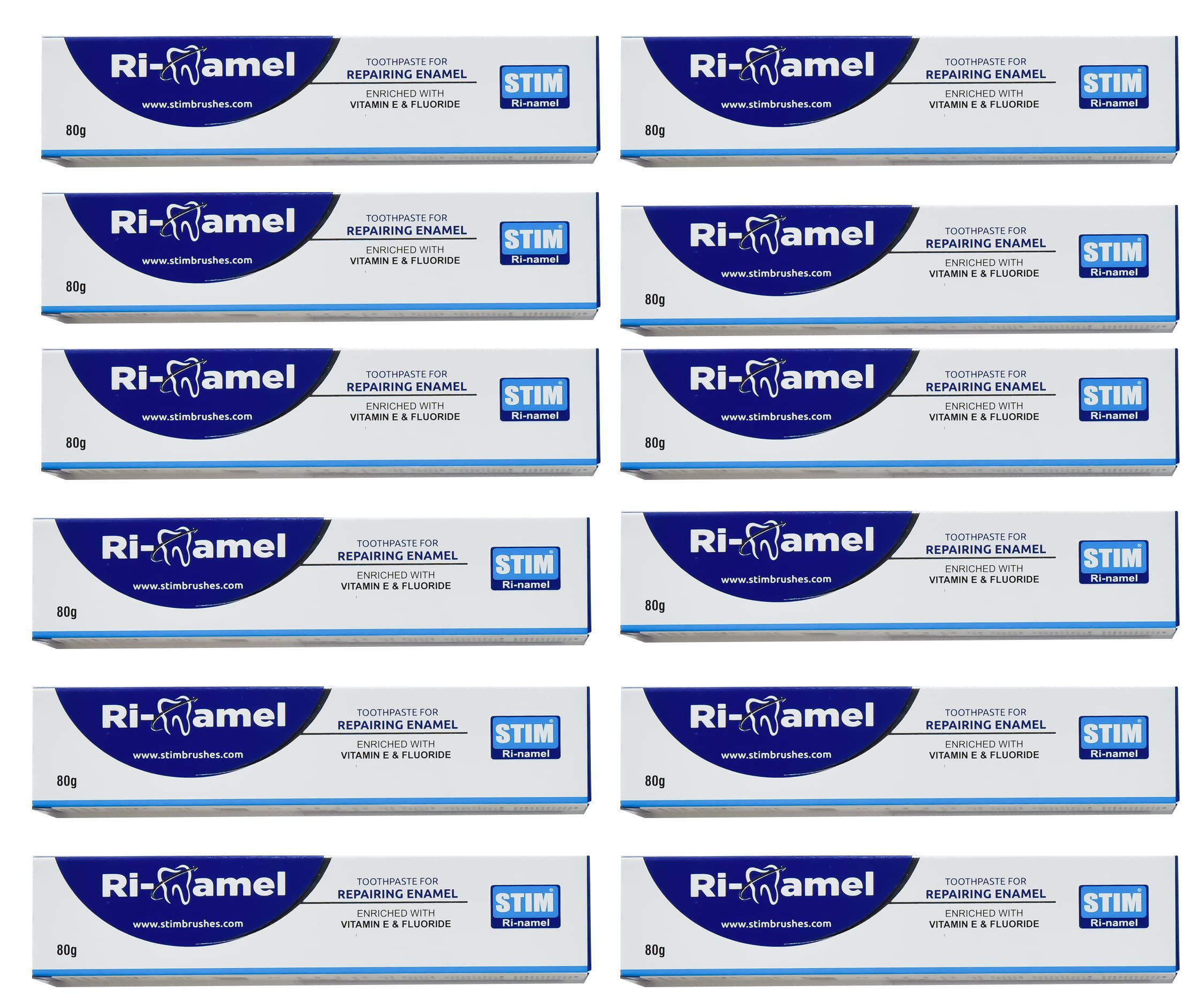 STIM Ri-namel Toothpaste | Re-mineralizes and Repairs Eamel Toothpaste | Pack of 12 | 960 gms (B0BWJZBDQ9) Amazon Price History, Amazon Price Tracker