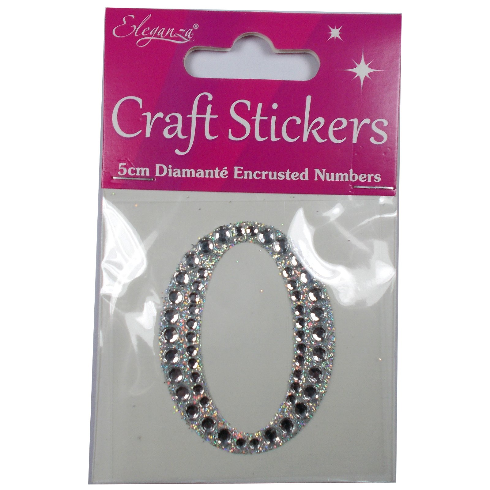 Craft Stickers 0 5Cm Diamante Encrusted Letters & Numbers (0)