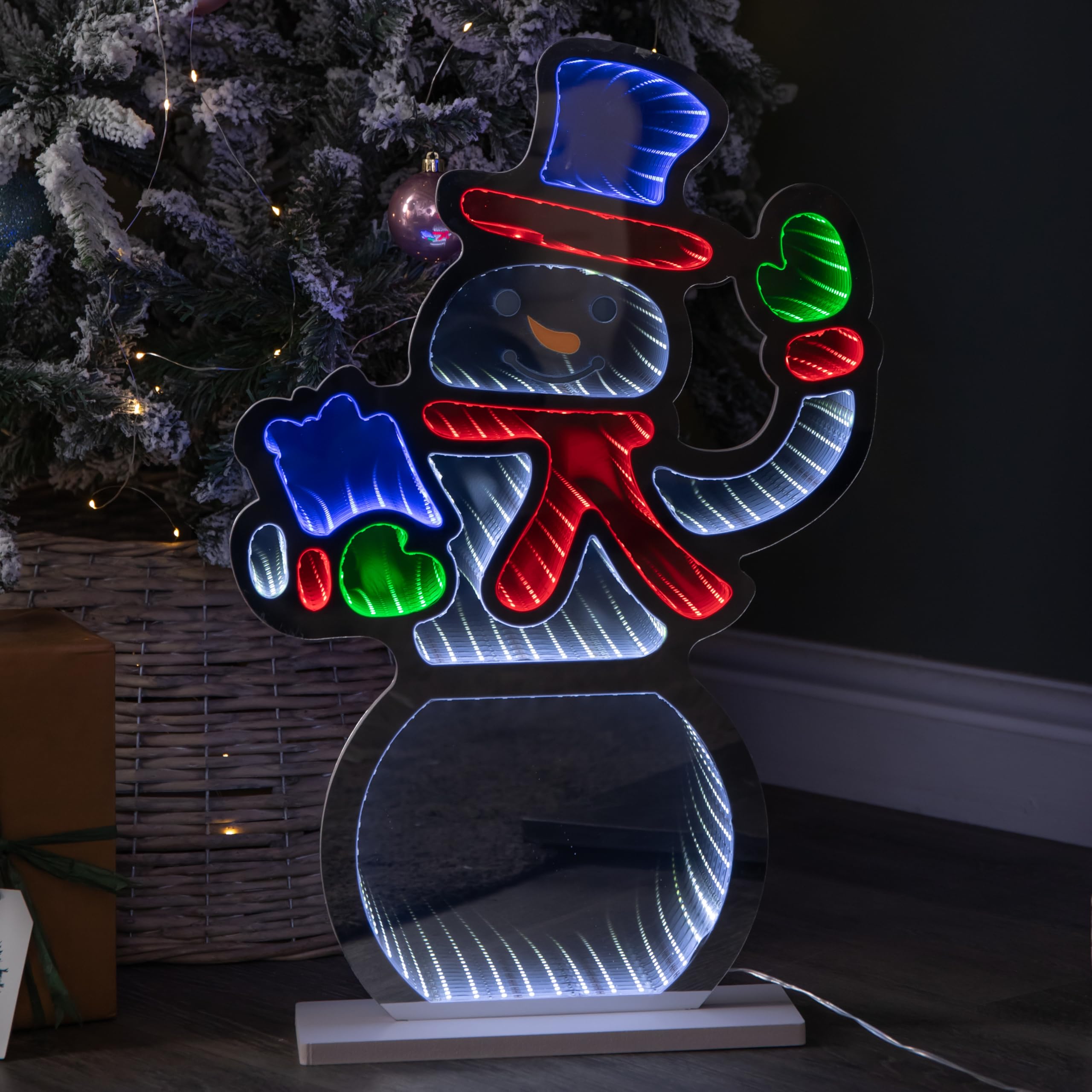 Samuel Alexander LED Infinity Snowman Christmas Decoration 60cm