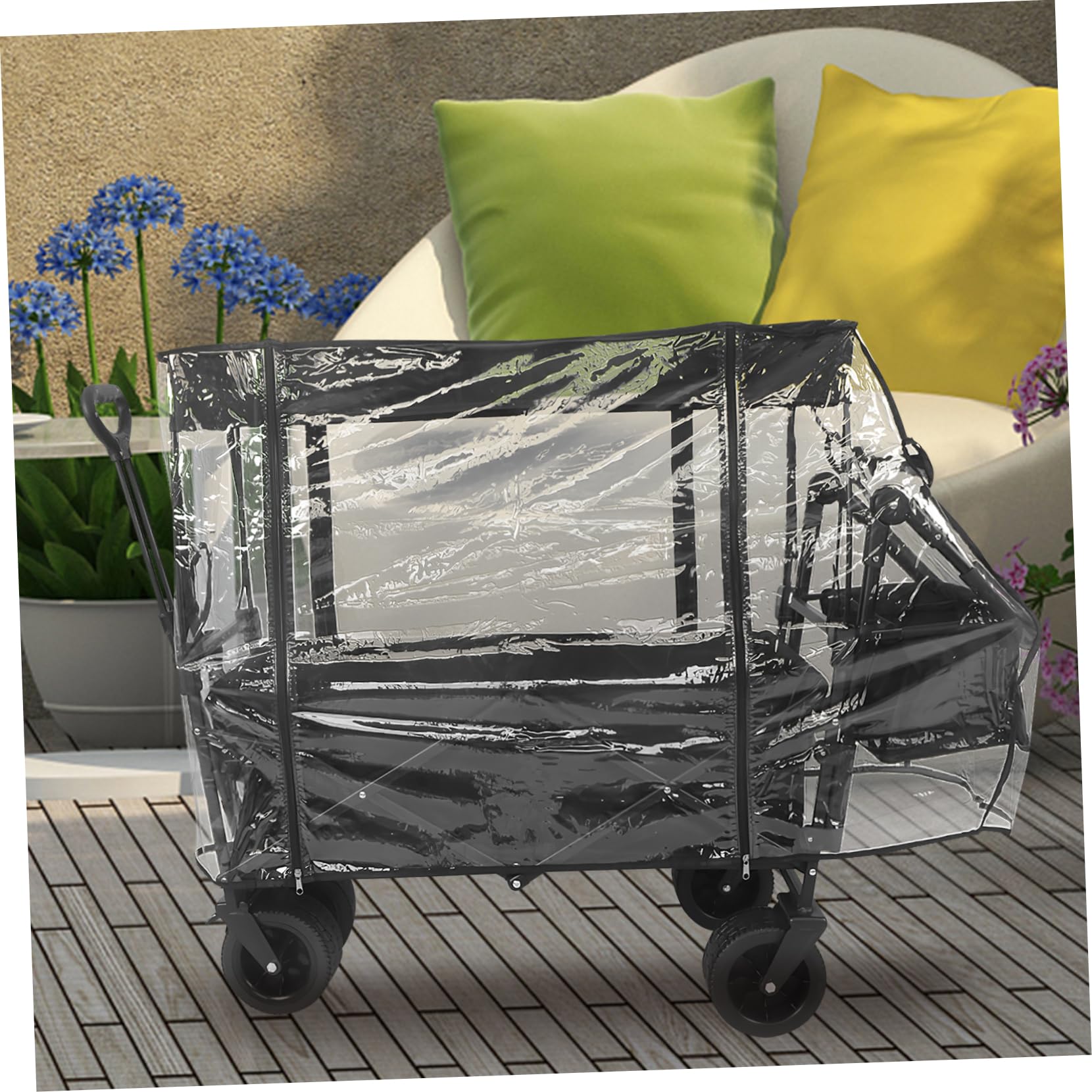 Transparente Regenhülle für Faltwagen PVC Regenschutz für Wagen | Herbst Geschenkideen, Wagenverdeck, Camping Regenschutz, Schützt vor Schmutz und Sonne