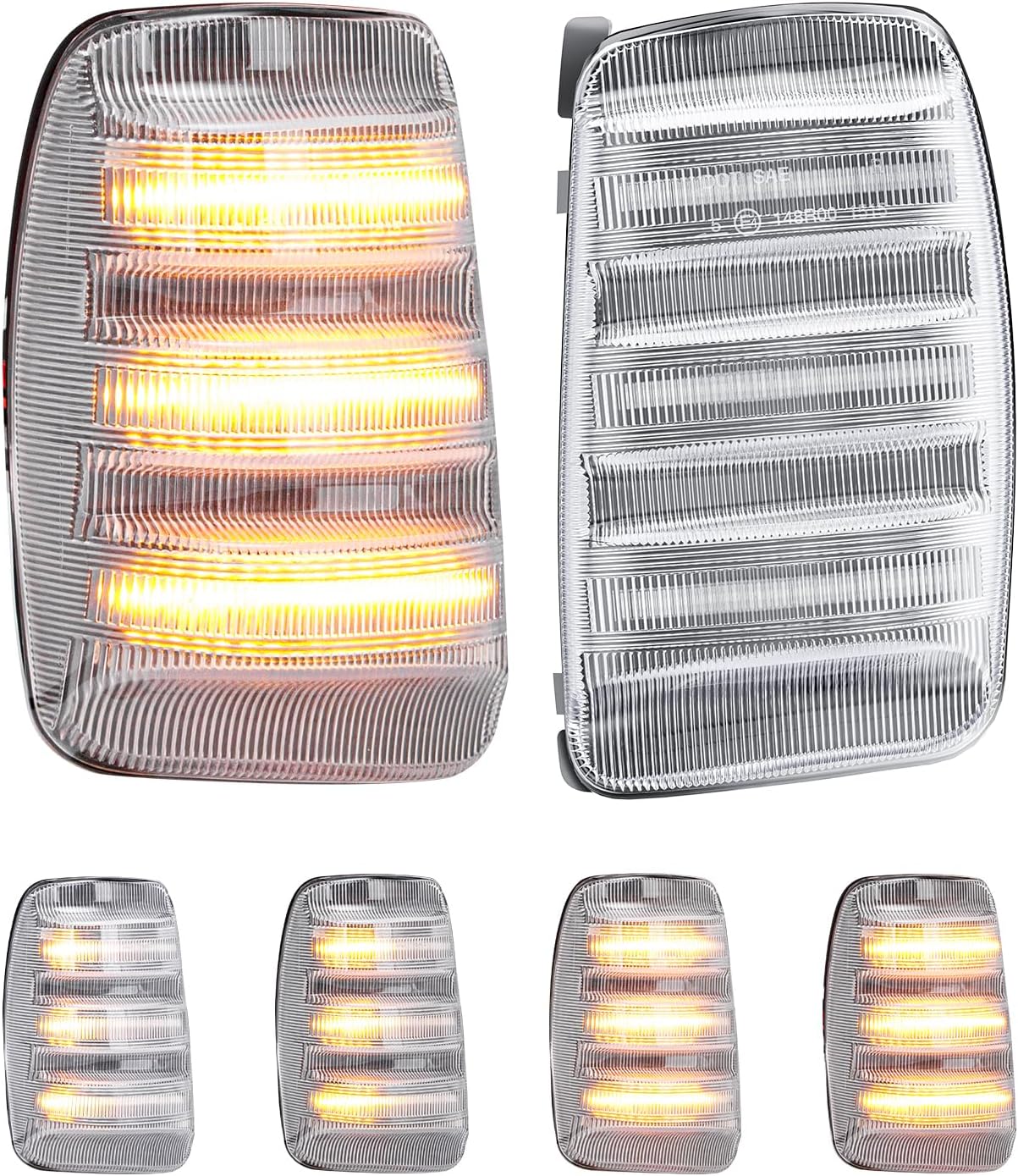 LED side Mirror Turn Signal Lights Compatible with 2015-2023 Transit-150/250/350/350HD & 2022-2024 E-Transit - Side Mirror Blinker Lights 2PCS