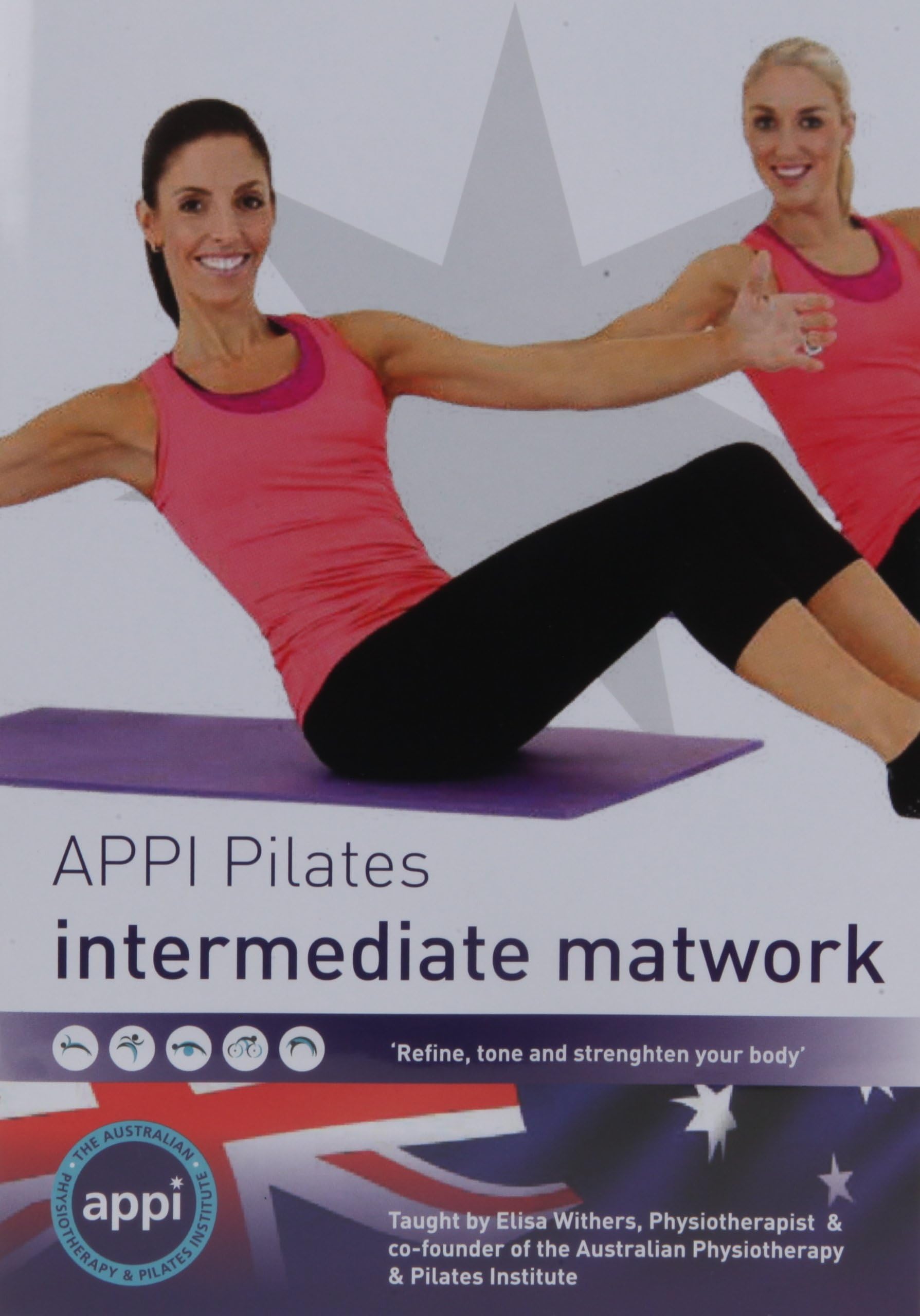 APPI Pilates Intermediate Matwork DVD. Created by Physiotherapists. Improve Strength, Flexibility, Mobility & Postural Alignment.