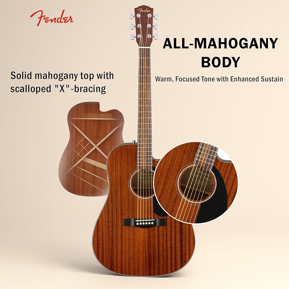 Ｈ.Ｔ　Fender　CD-60SCE All-Mahogany Fender CD-60SCE All-Mahogany Limited-Edition Acoustic