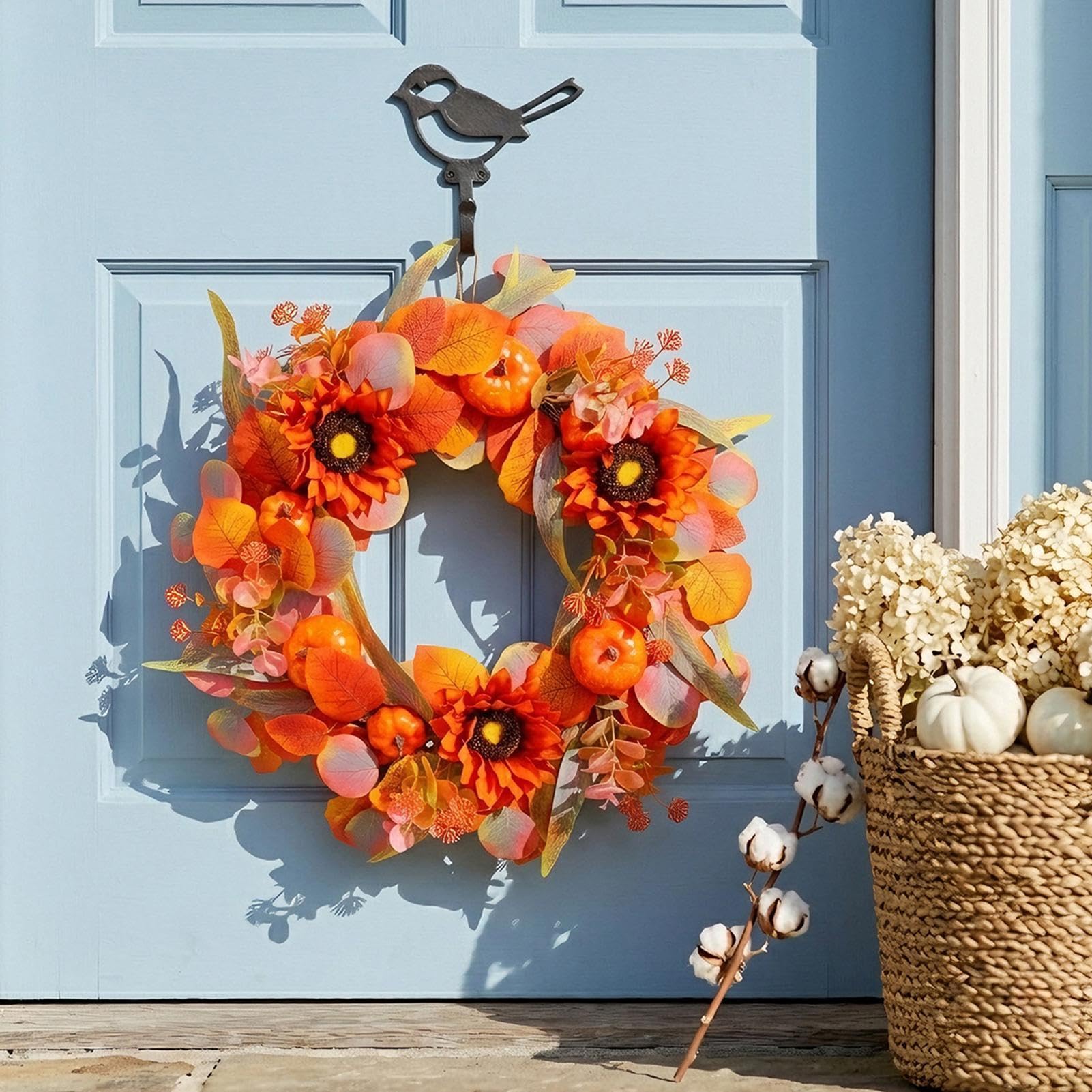 Ghirlande autunnali per porta d'ingresso Decorazione Artificiale Per Festa