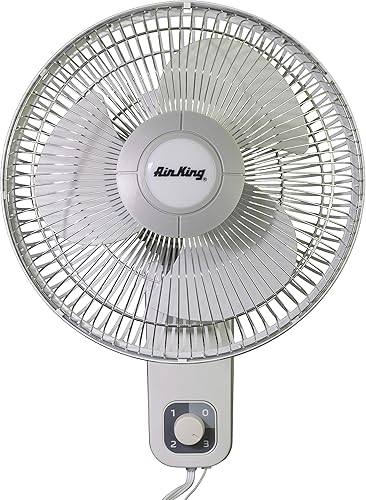 Miniatura 8 de Air King 9012 Ventilador oscilante de grado comercial 12 pulgadas color blanco