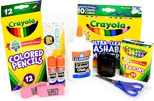 Miniatura 4 de Paquete de suministros esenciales para el regreso a clases para estudiantes de K-8  Juego de 20 piezas imprescindible para el primer día de escuela